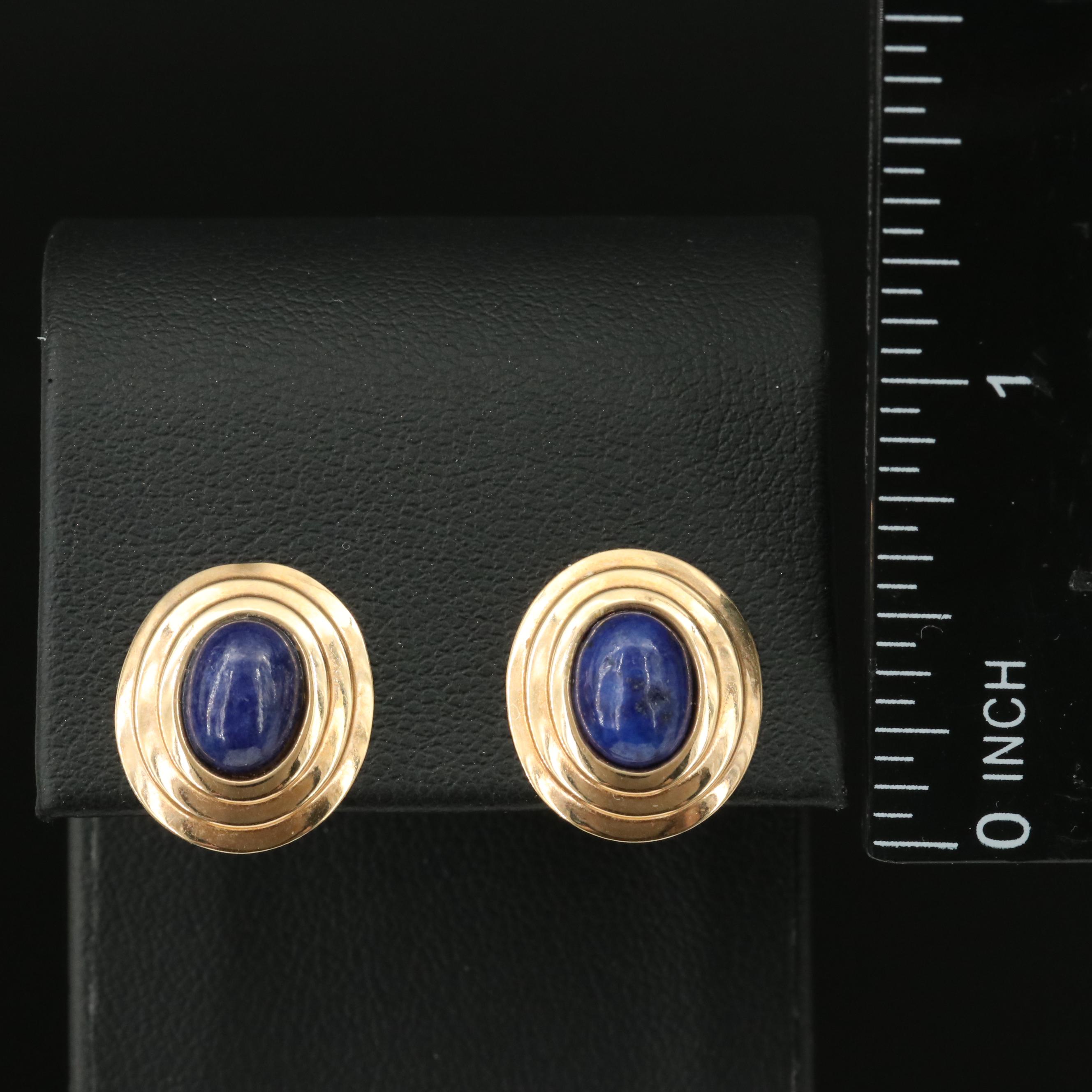 14K Lapis Lazuli Earrings