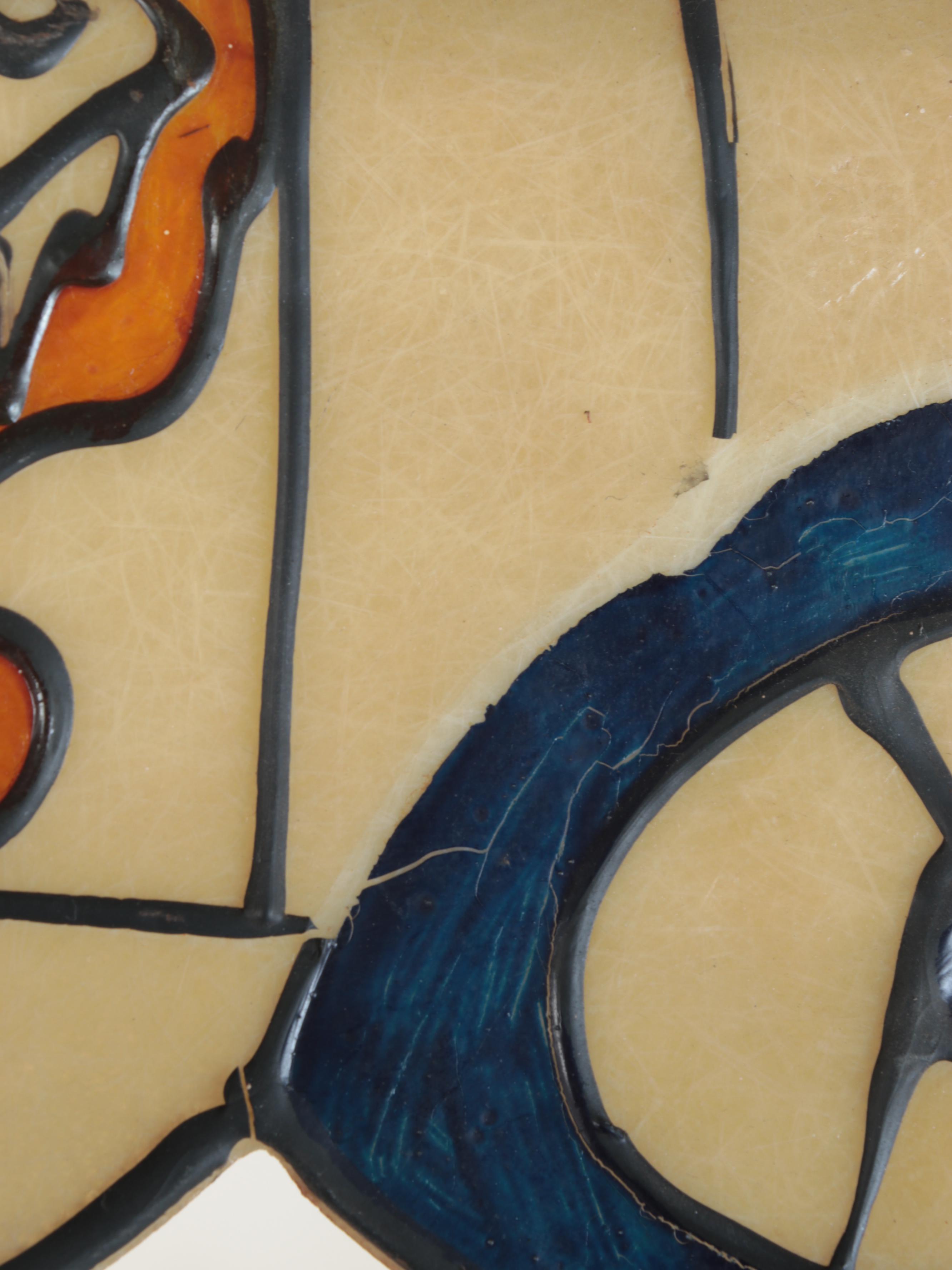 Del Val Lion and Tiger Circus Train Fiberglass Pendant Light, Mid-20th Century