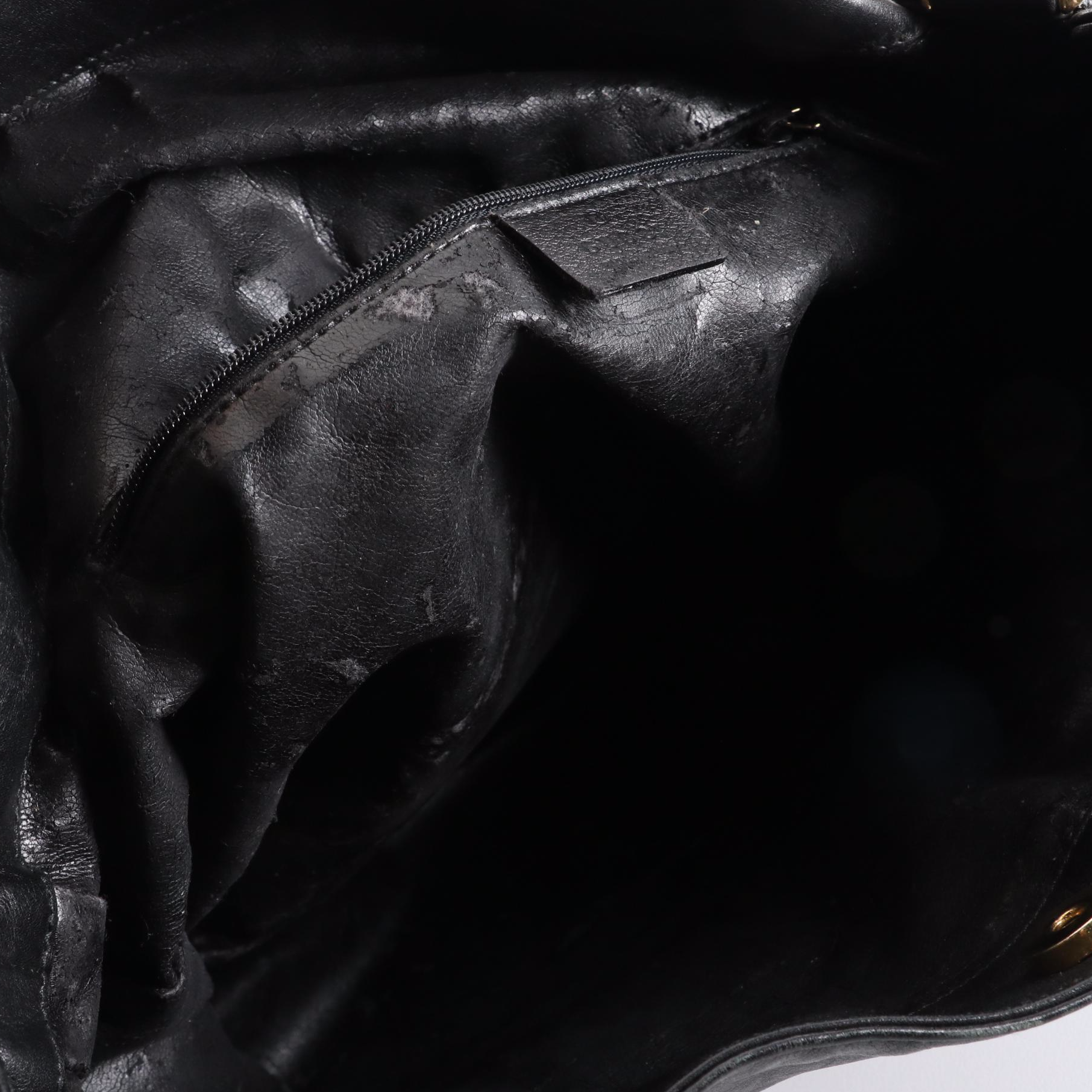 Gucci Bamboo Leather Shoulder Bag with Shoulder Strap