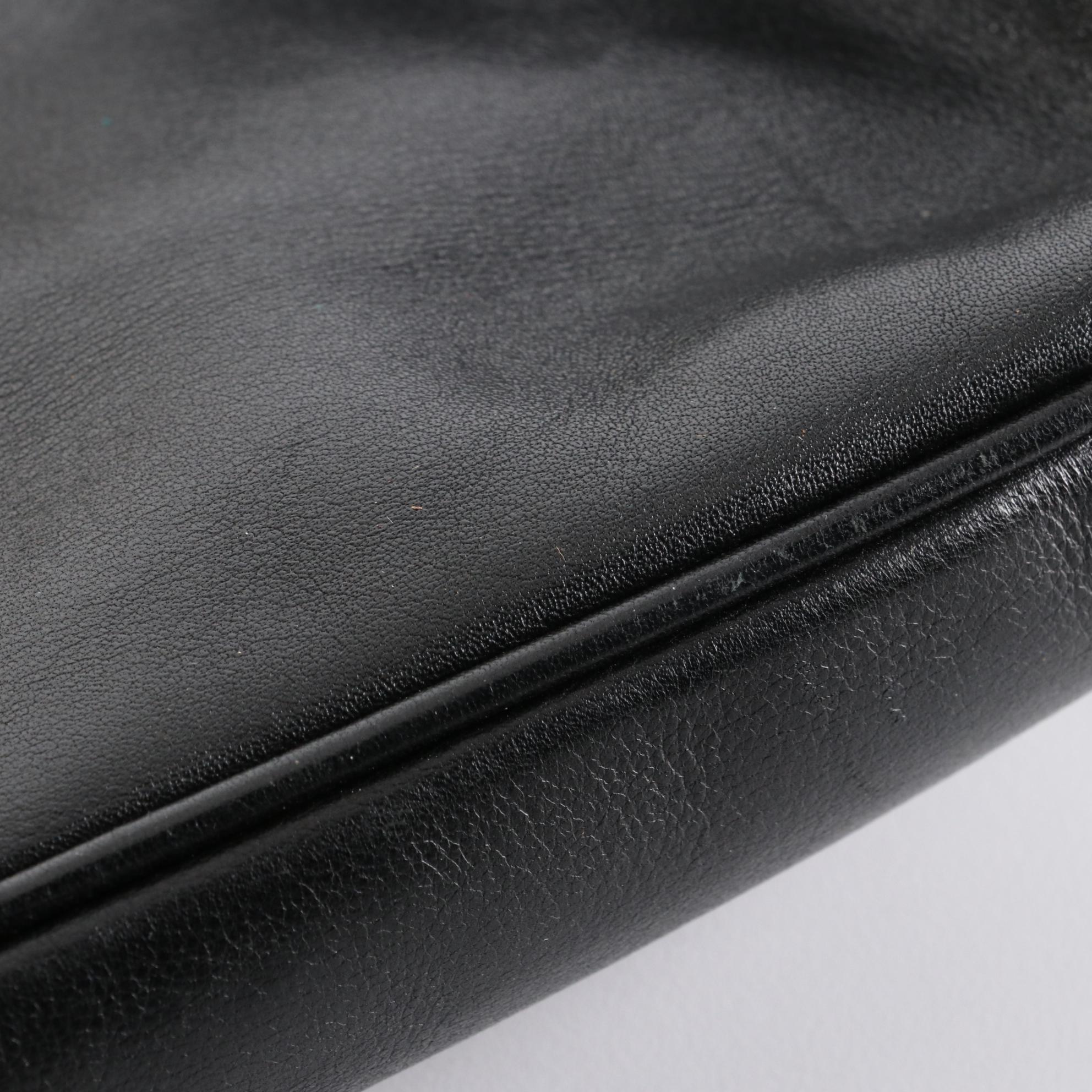 Gucci Bamboo Leather Shoulder Bag with Shoulder Strap