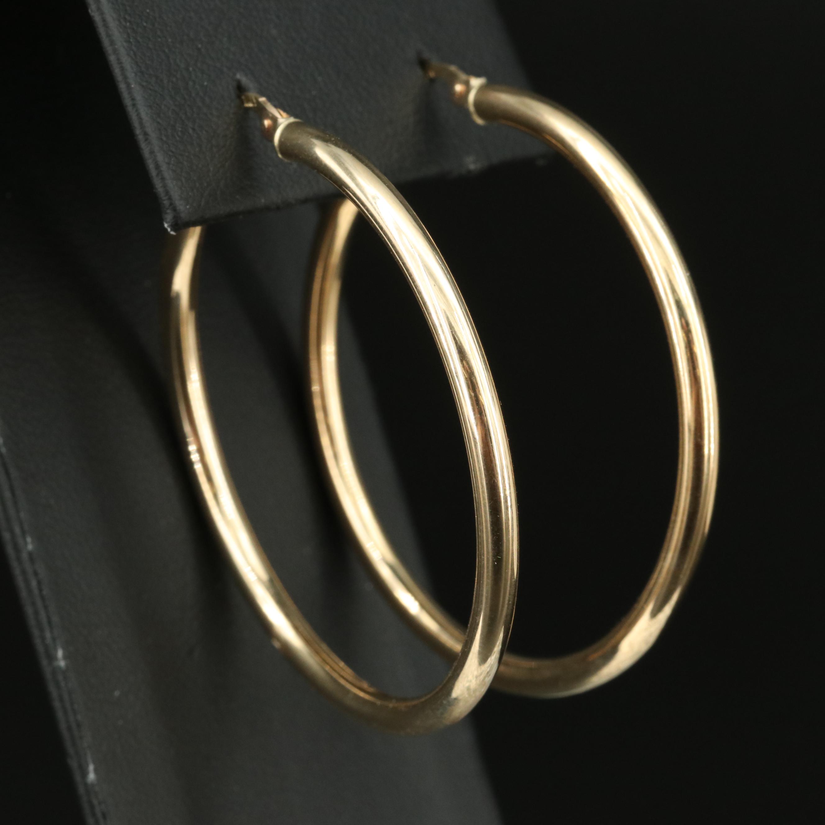 14K Hoop Earrings