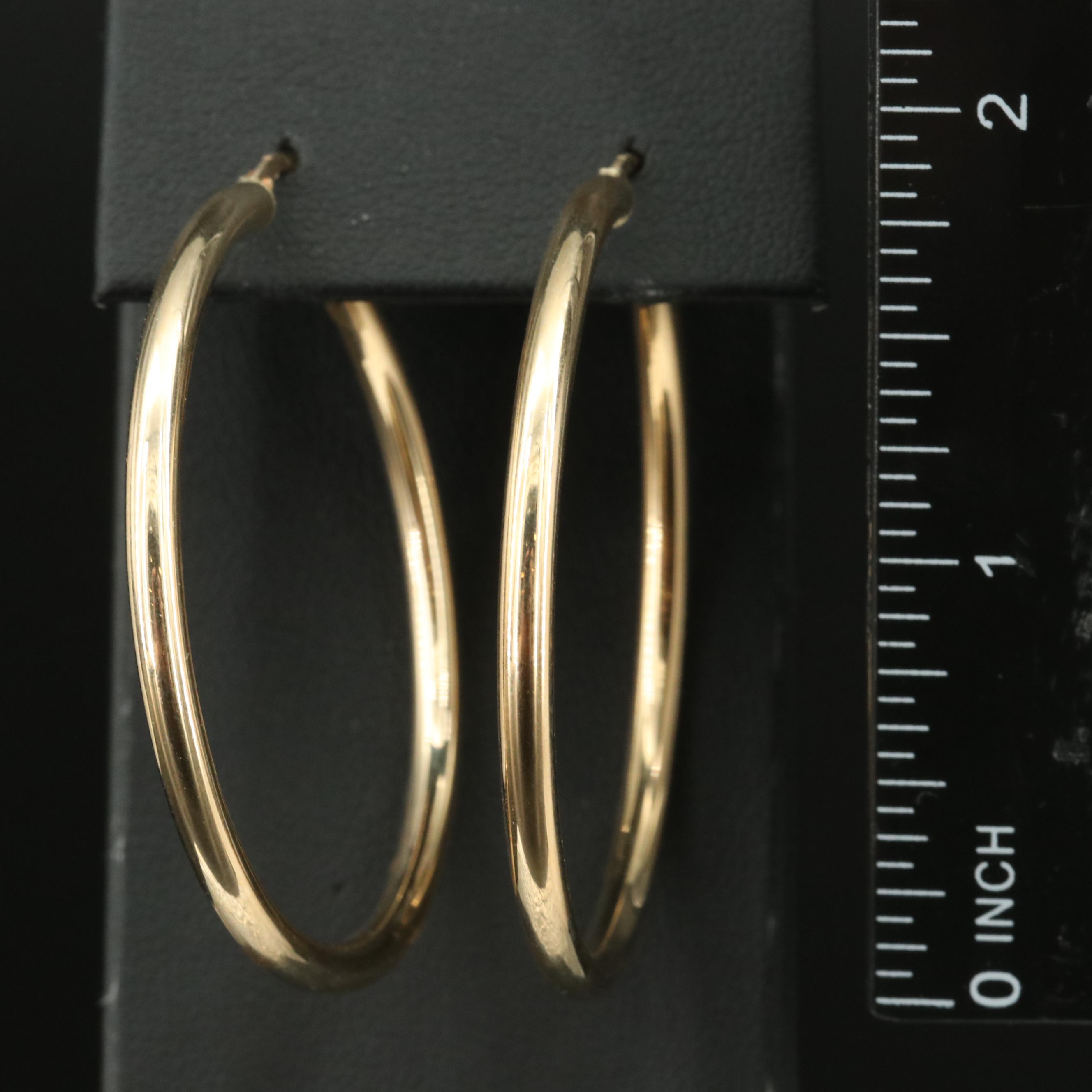14K Hoop Earrings