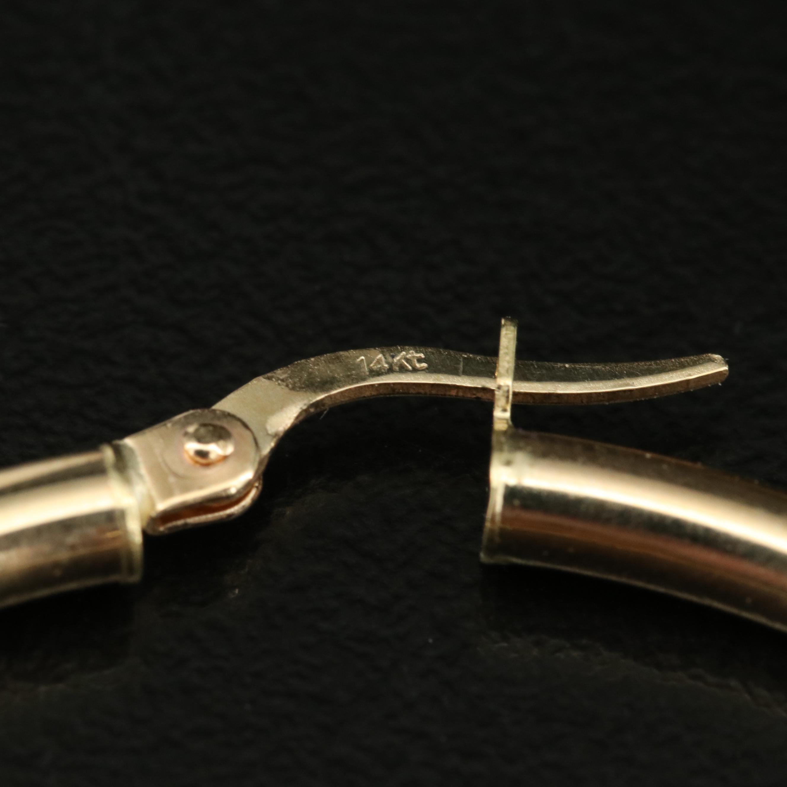 14K Hoop Earrings