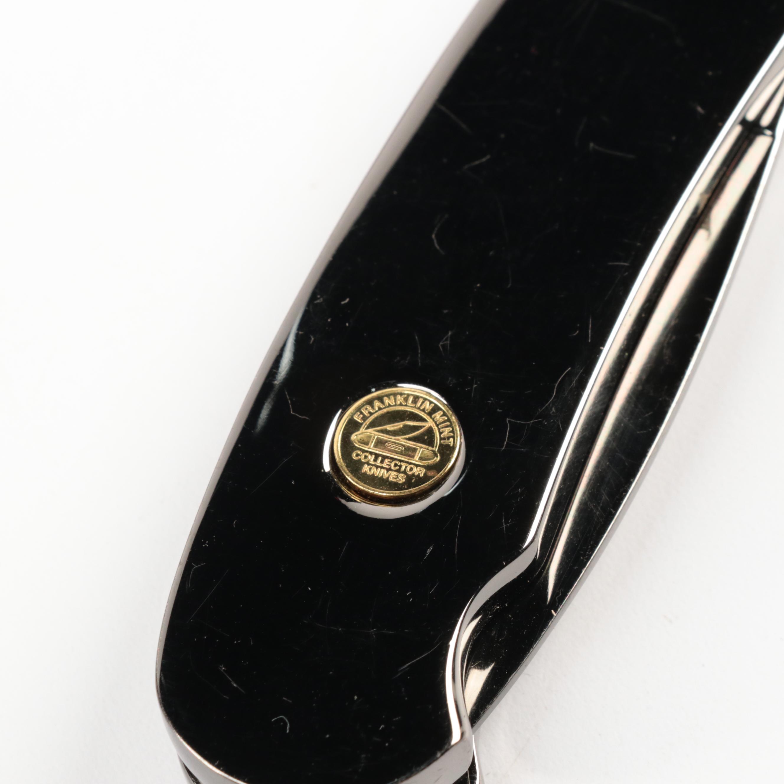 Chipaway Cutlery Fixed Blade and Franklin Mint Folding Dale Earnhardt Knives