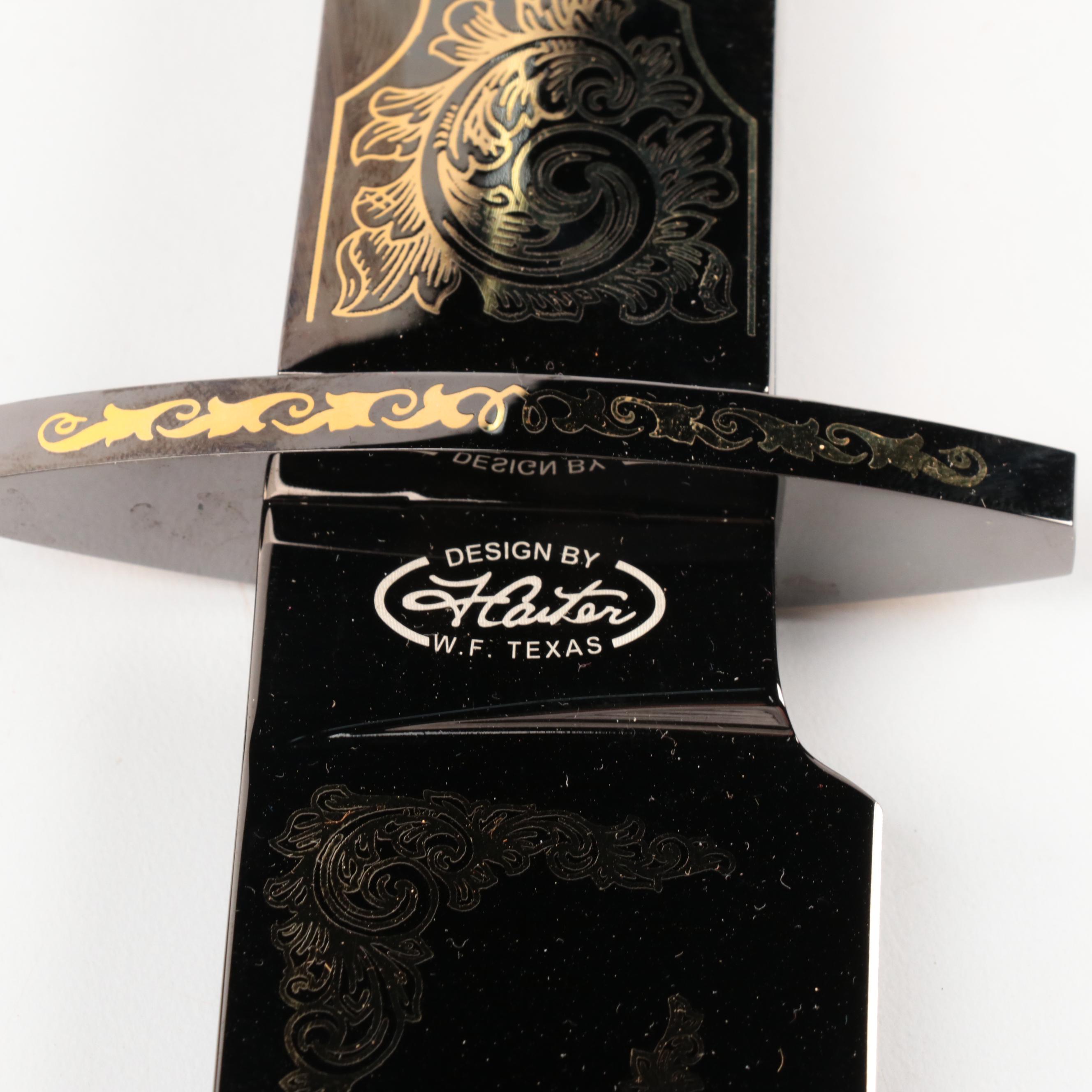 Gigand Jim Bowie Commemorative Bowie Knife and Display