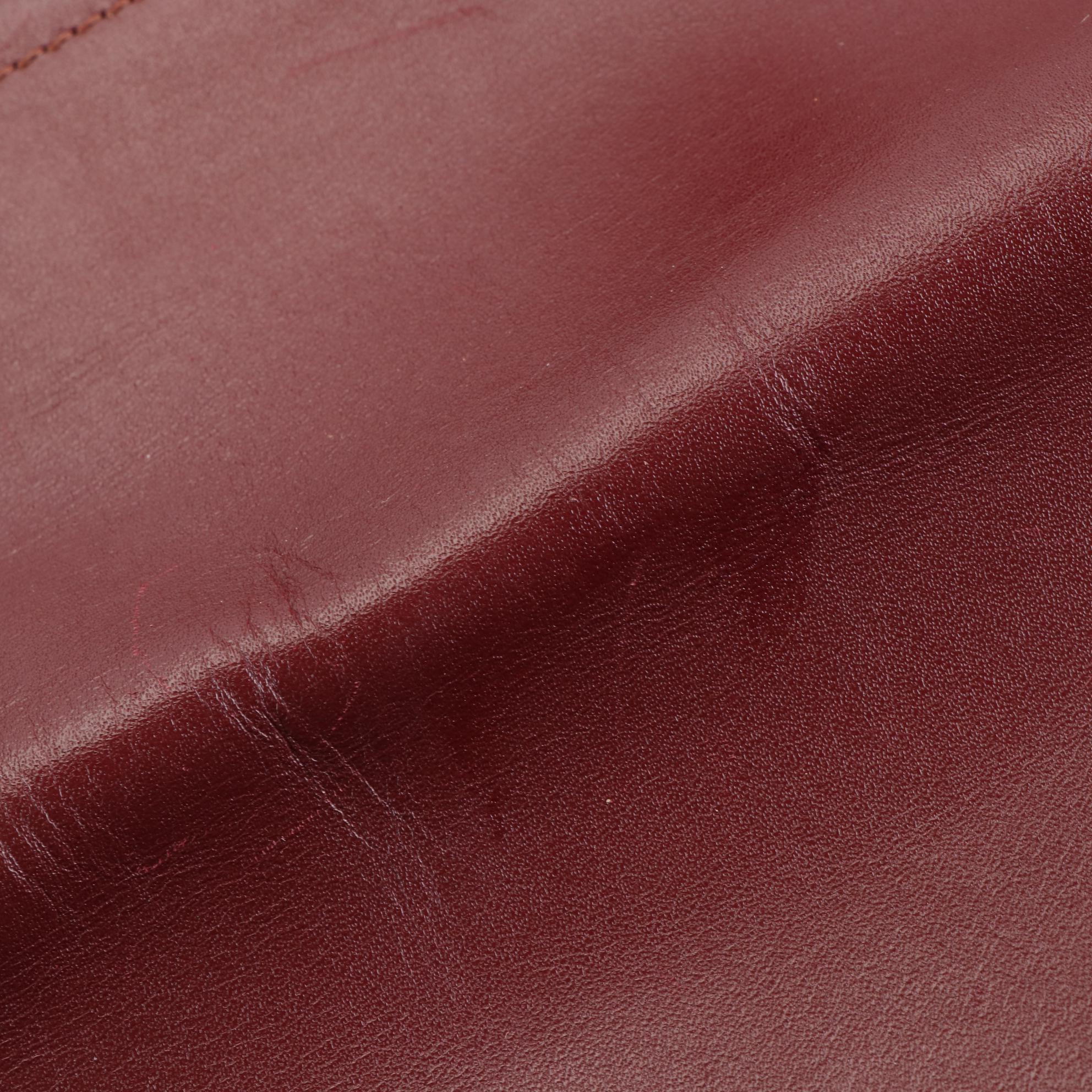 Cartier Must de Cartier Briefcase Bag in Burgundy Leather