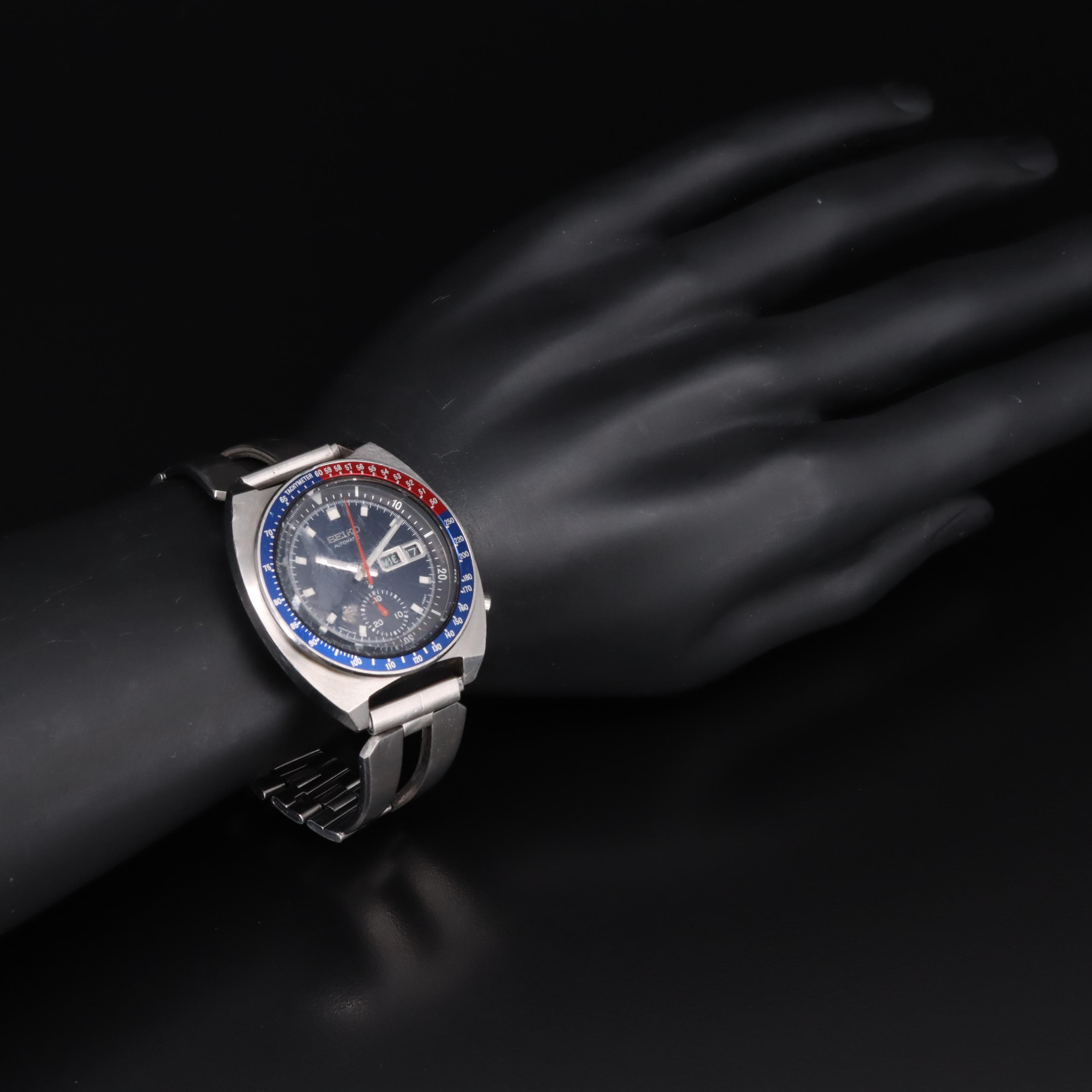 Vintage Seiko "Pogue" Automatic Chronograph Watch