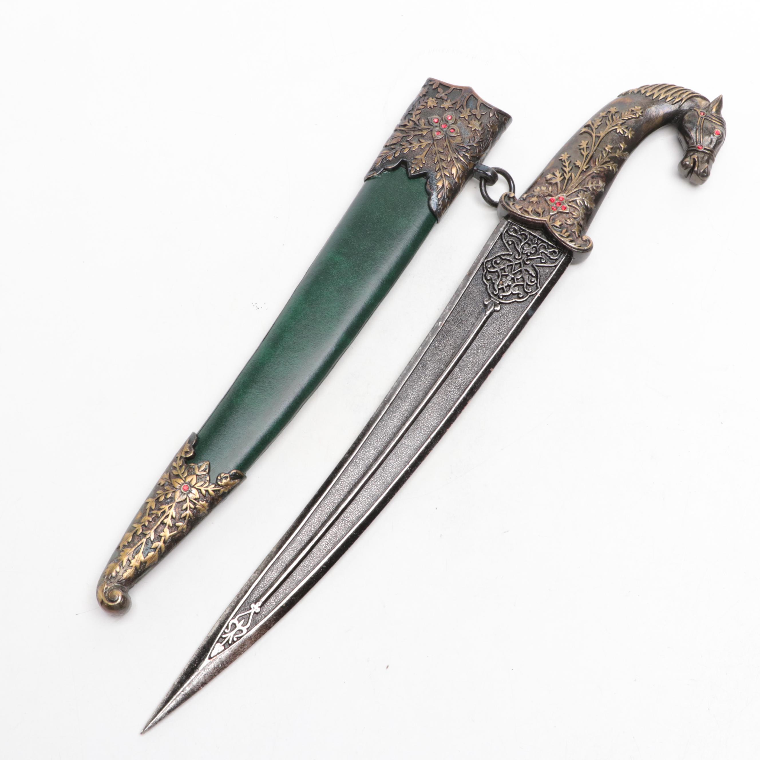 Denix Decorative Replica 1680 Italian Triple Barrel Pistol and Dagger