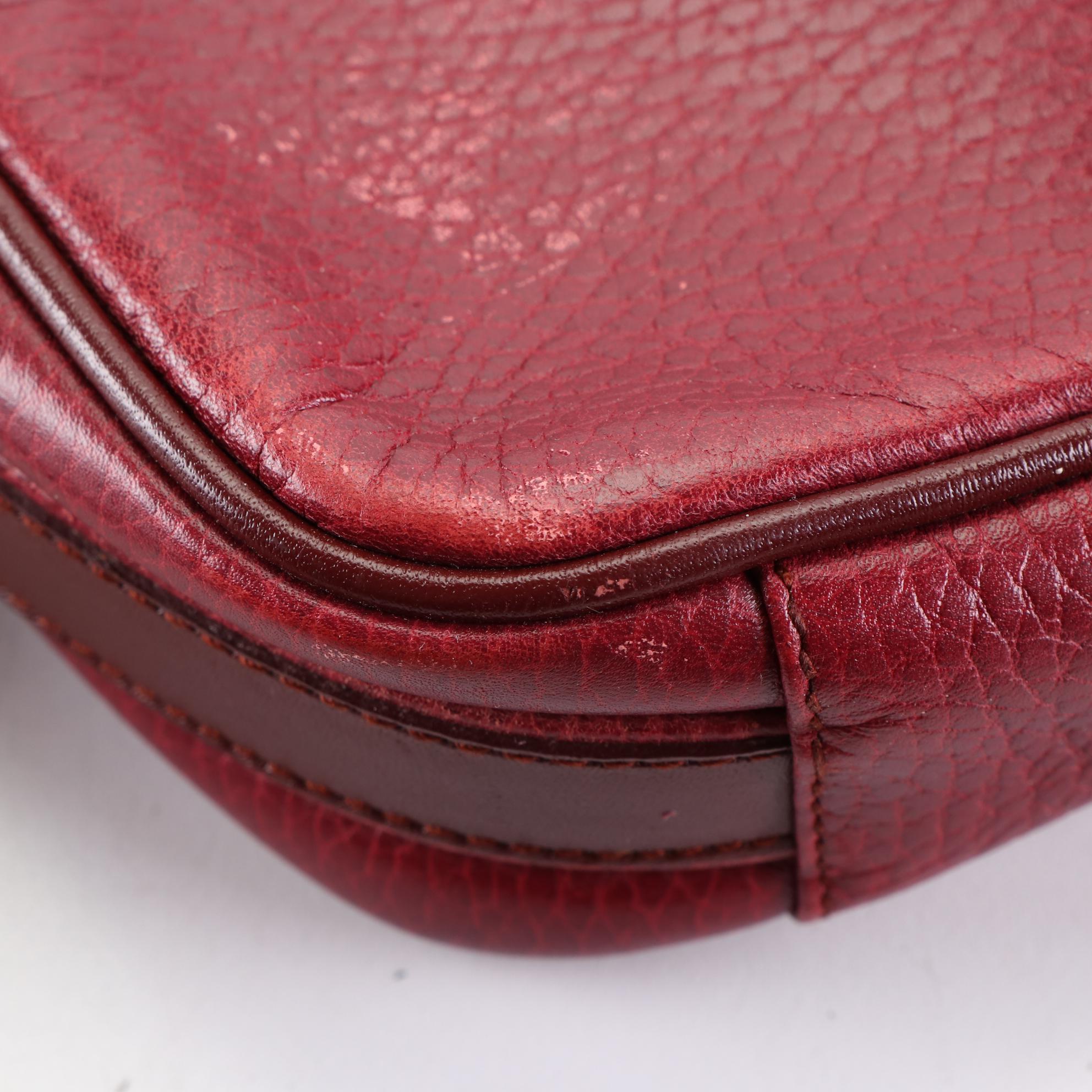 Cartier Must de Cartier Crossbody Bag in Burgundy Leather