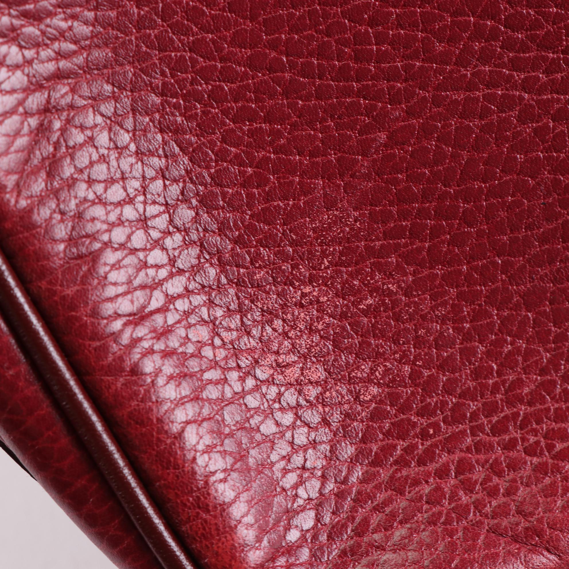 Cartier Must de Cartier Crossbody Bag in Burgundy Leather