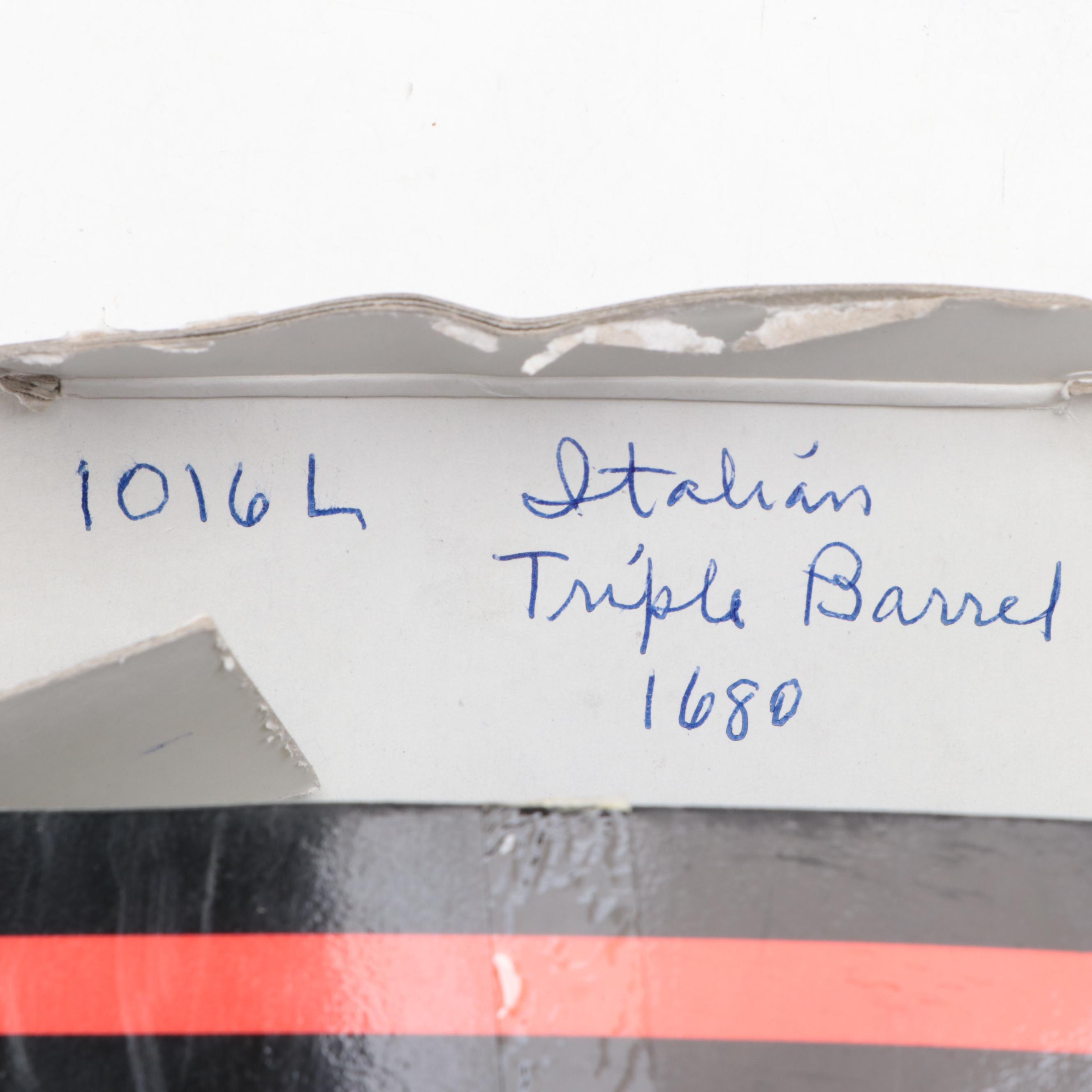 Denix Decorative Replica 1680 Italian Triple Barrel Pistol and Dagger