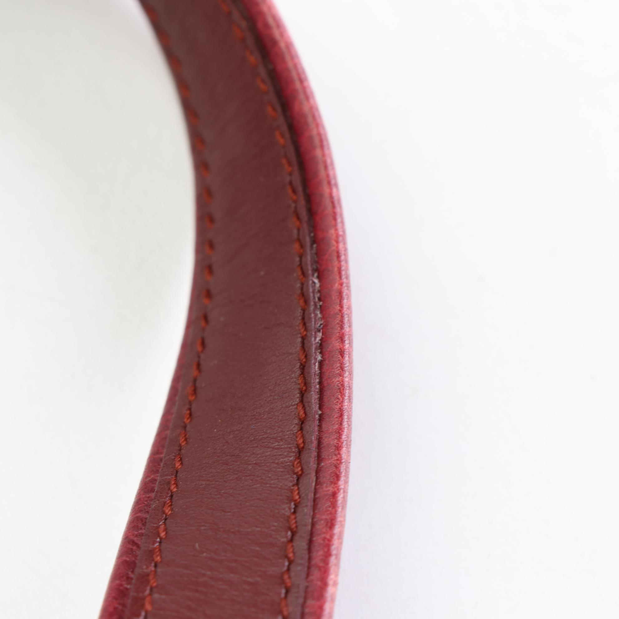 Cartier Must de Cartier Crossbody Bag in Burgundy Leather