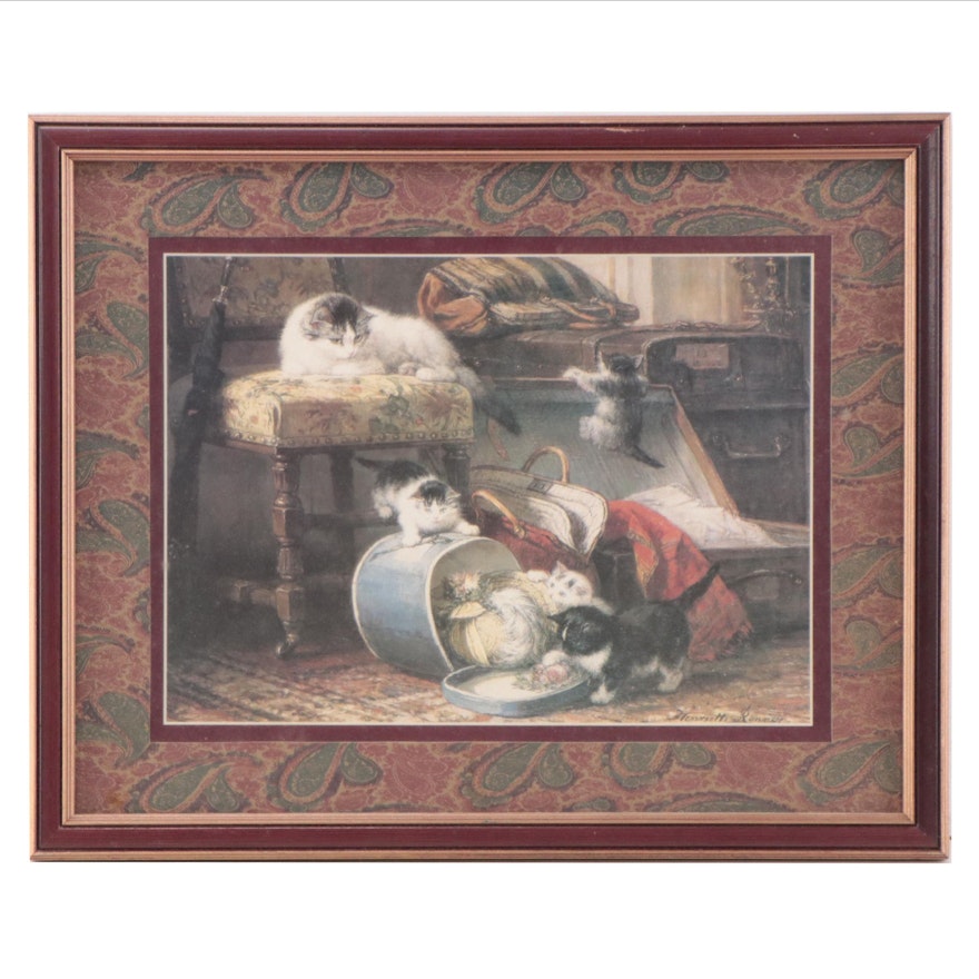 Offset Lithograph After Henriëtte Ronner-Knip "Kittens"