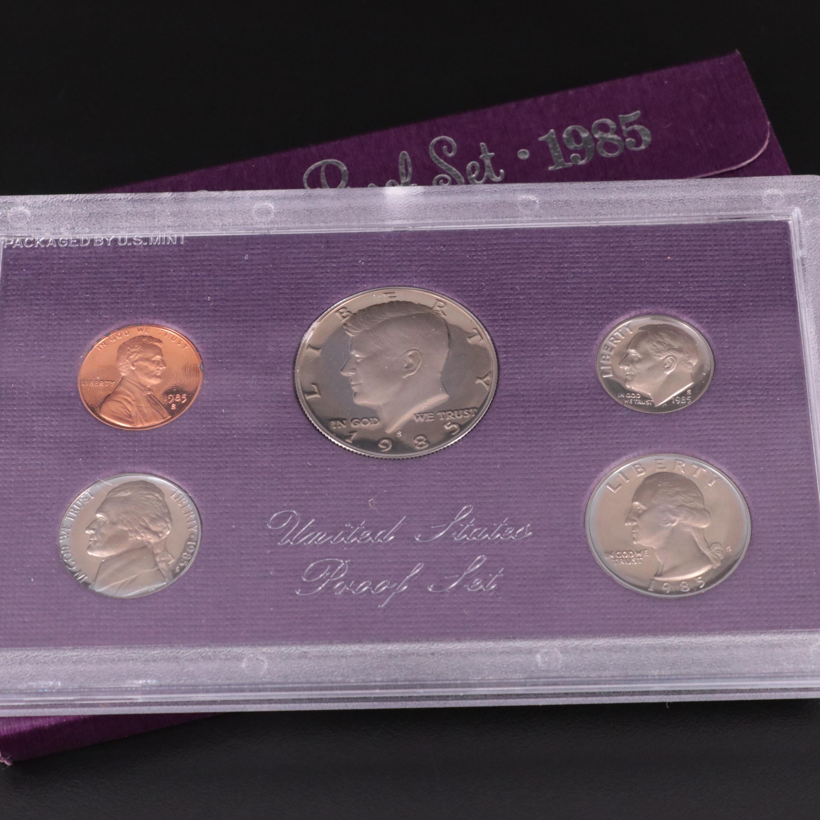 Thirty U.S. Mint Proof Sets, Late 20th Century