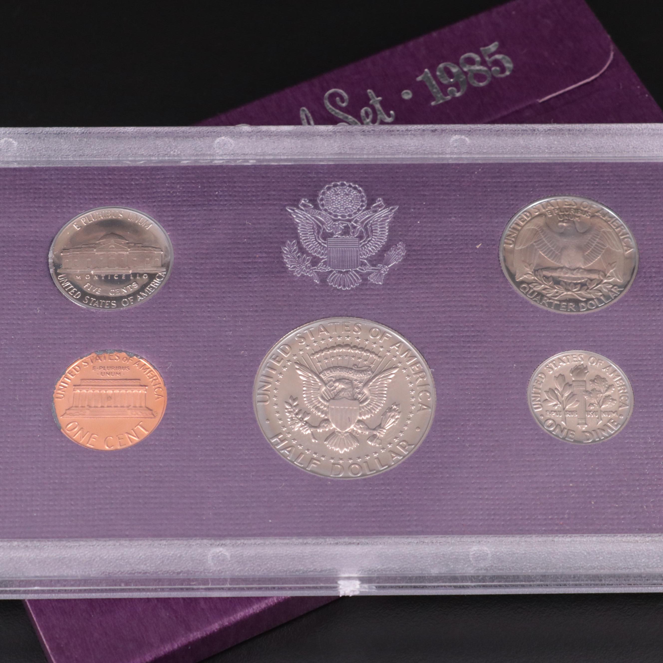 Thirty U.S. Mint Proof Sets, Late 20th Century