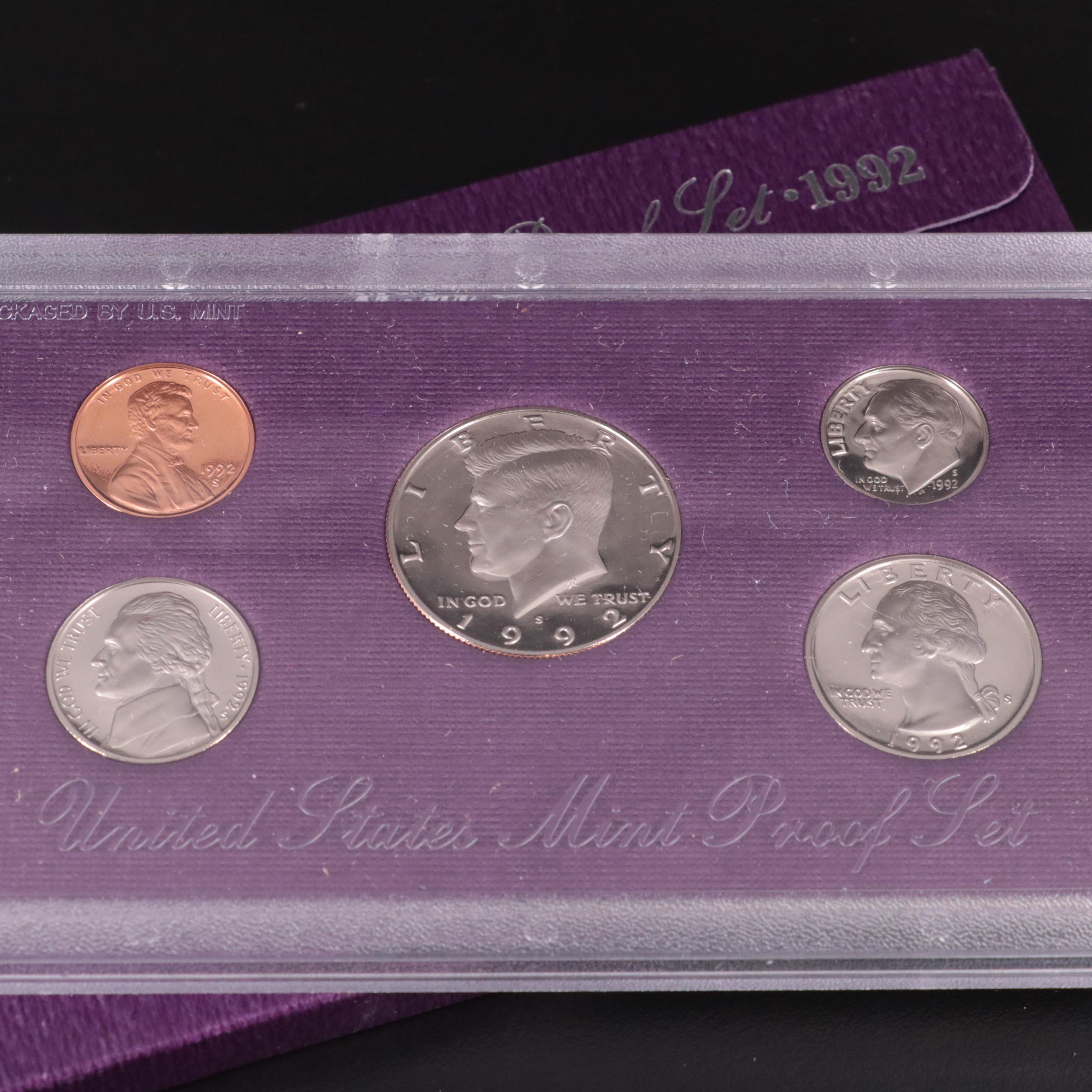 Thirty U.S. Mint Proof Sets, Late 20th Century