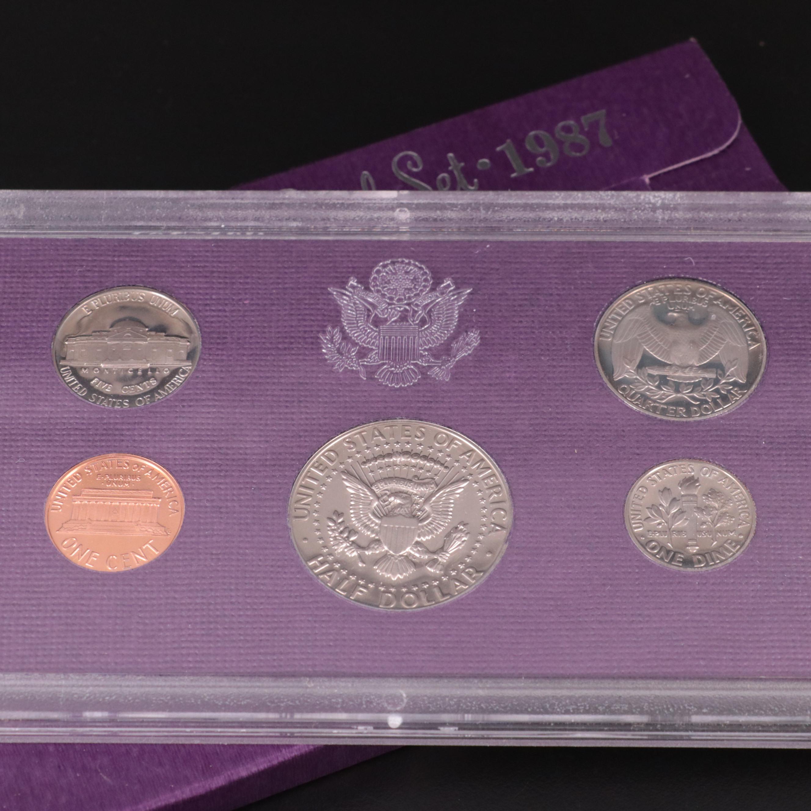 Thirty U.S. Mint Proof Sets, Late 20th Century