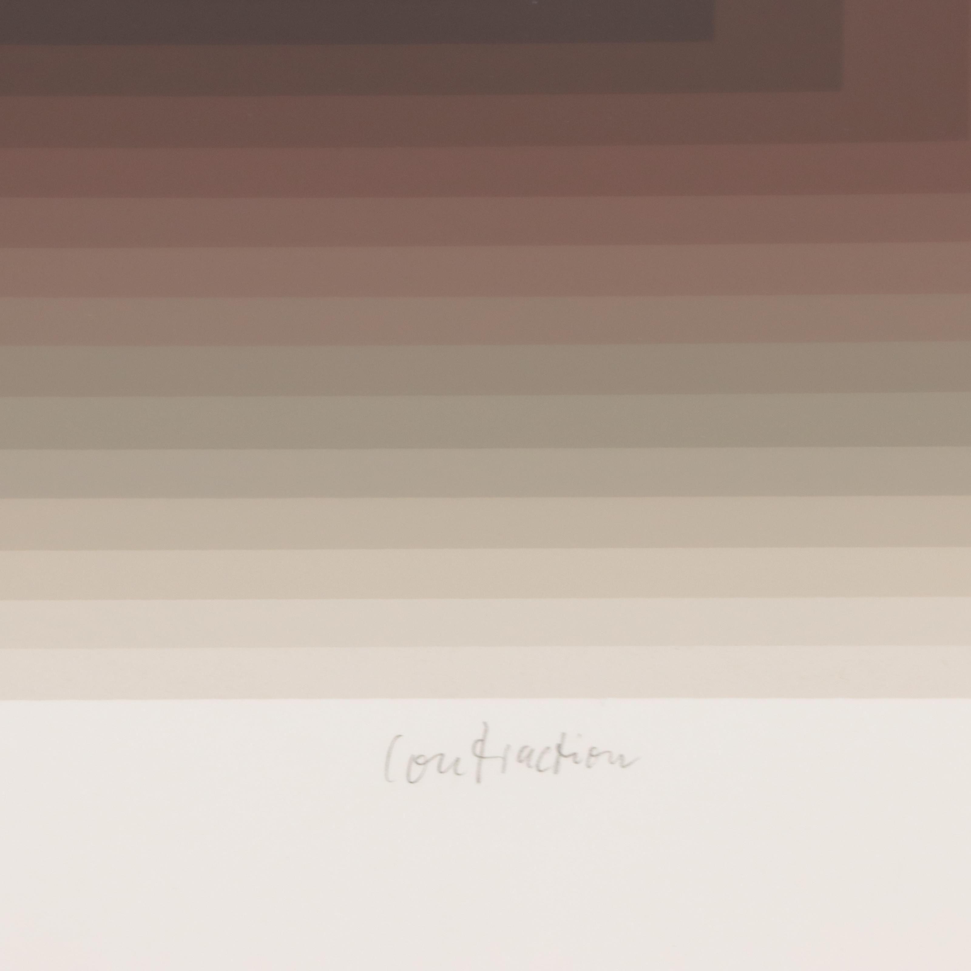 Jurgen Peters Op Art Serigraph "Contraction," 1981