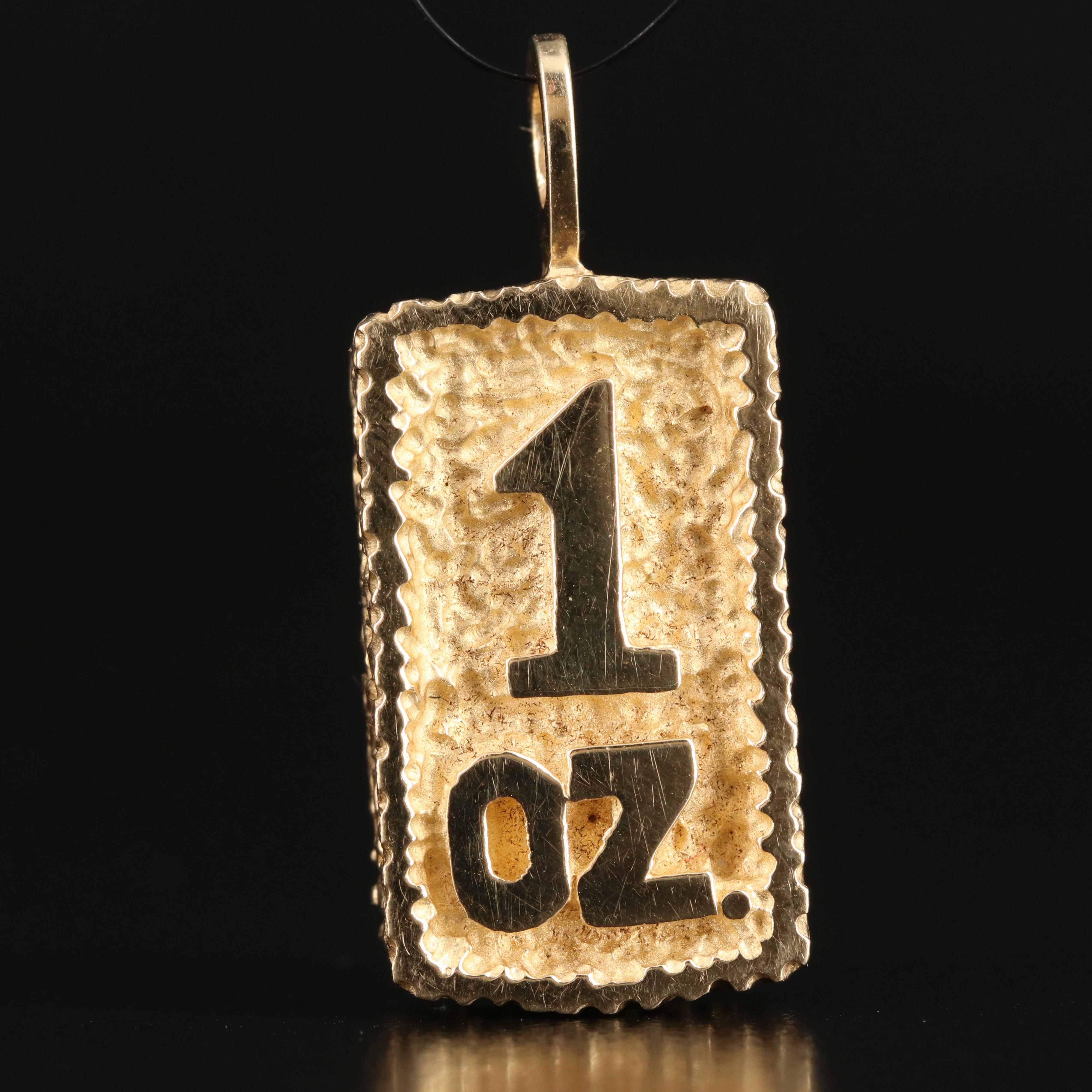 14K 1 OZ. Pendant