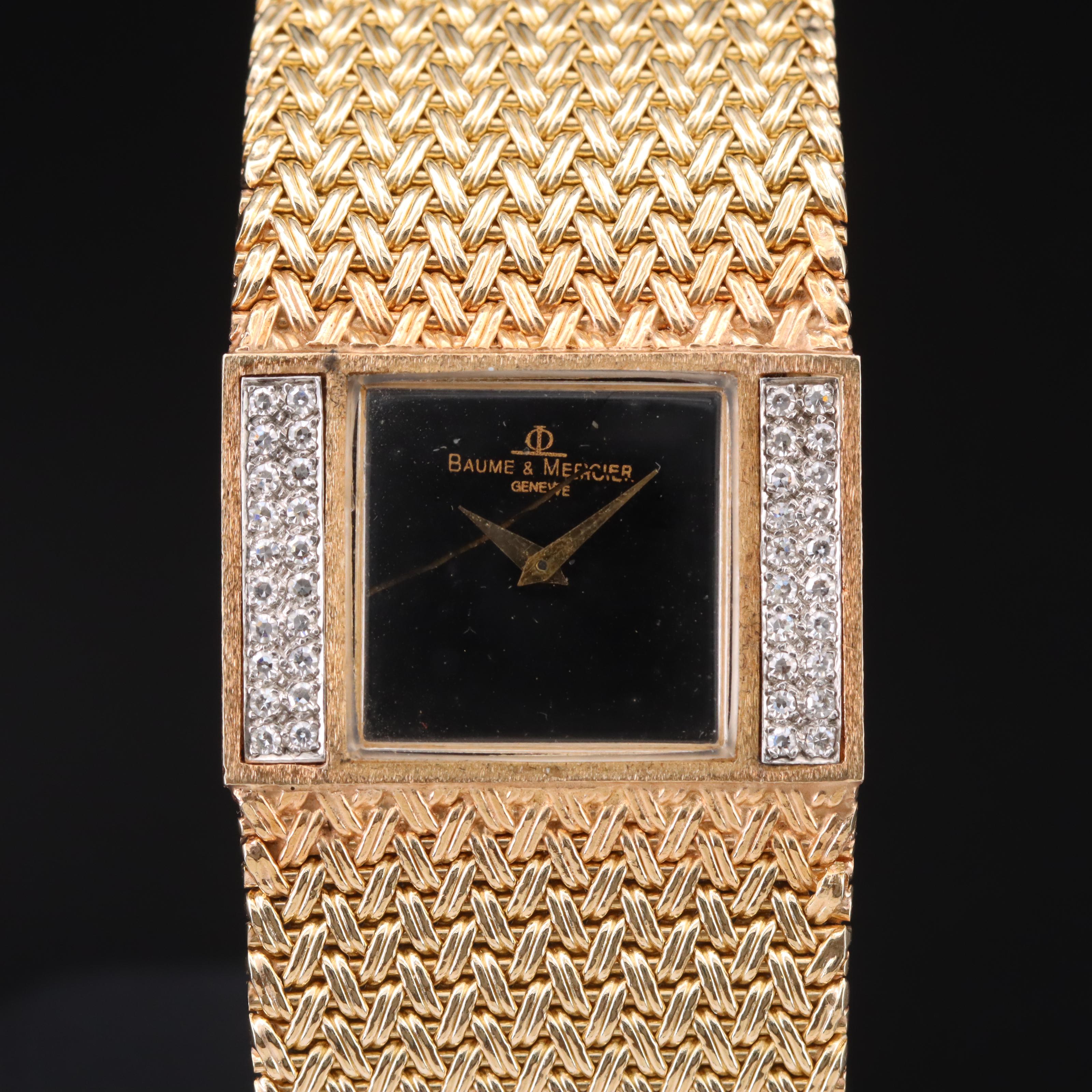 Baume & Mercier 14K Diamond Watch