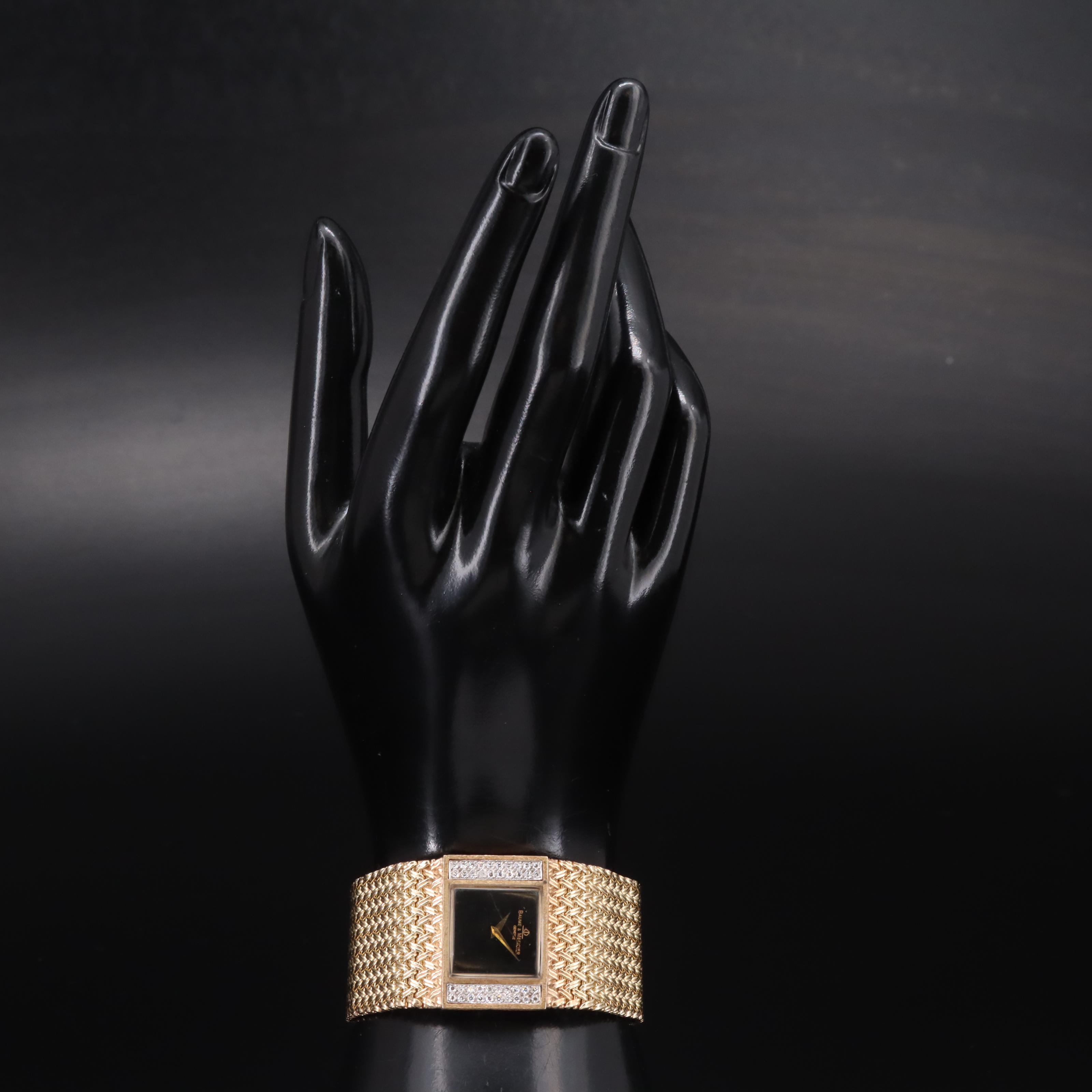 Baume & Mercier 14K Diamond Watch