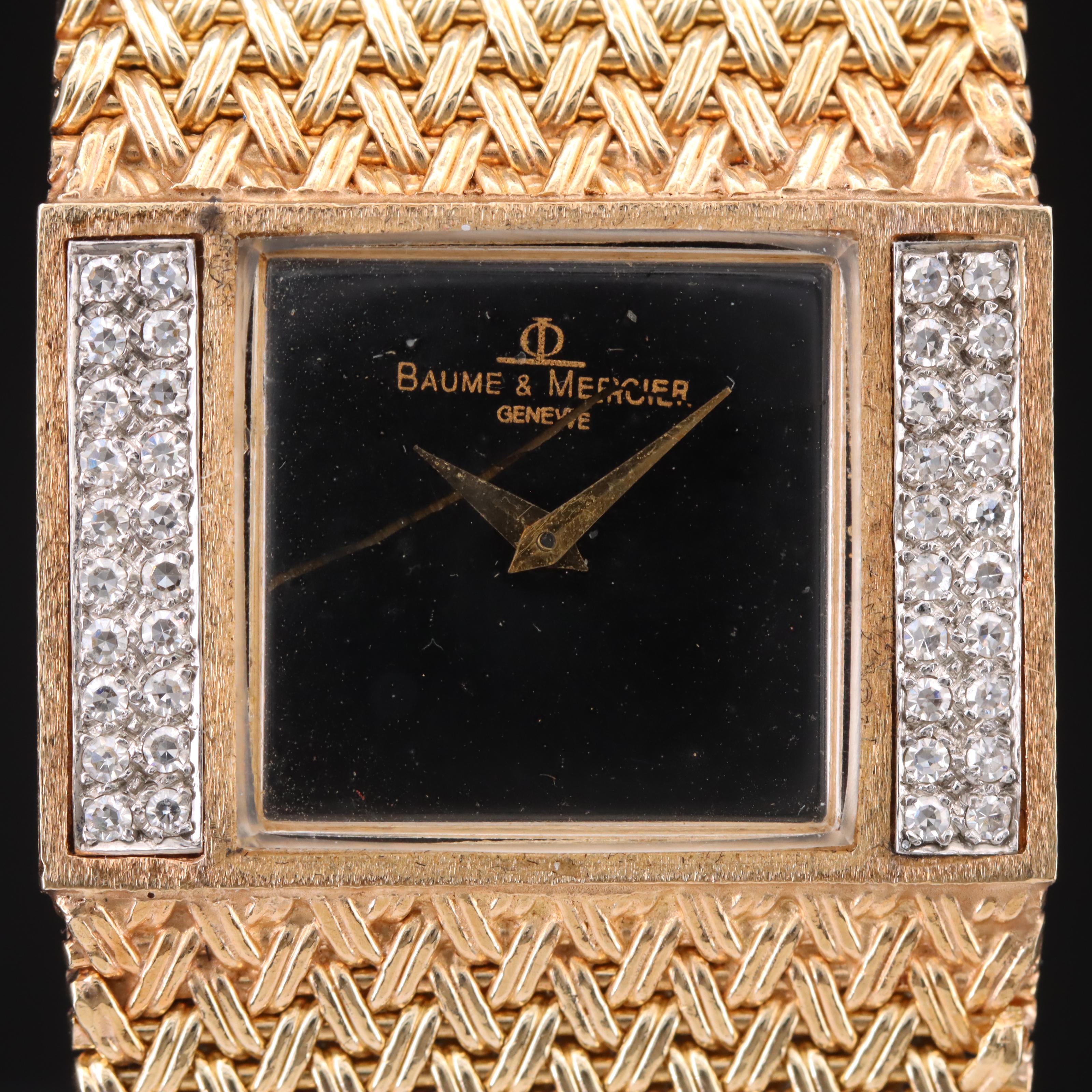 Baume & Mercier 14K Diamond Watch