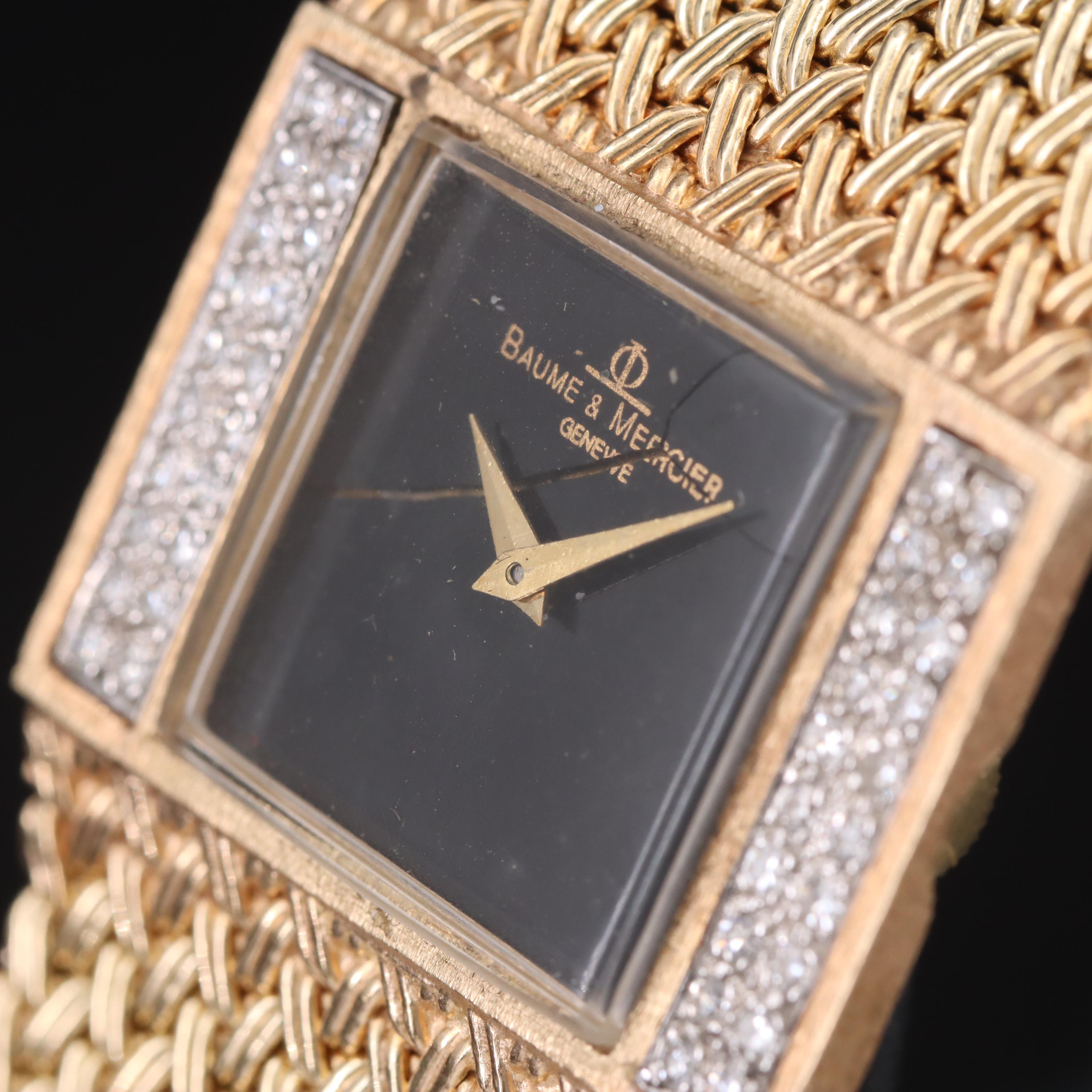 Baume & Mercier 14K Diamond Watch
