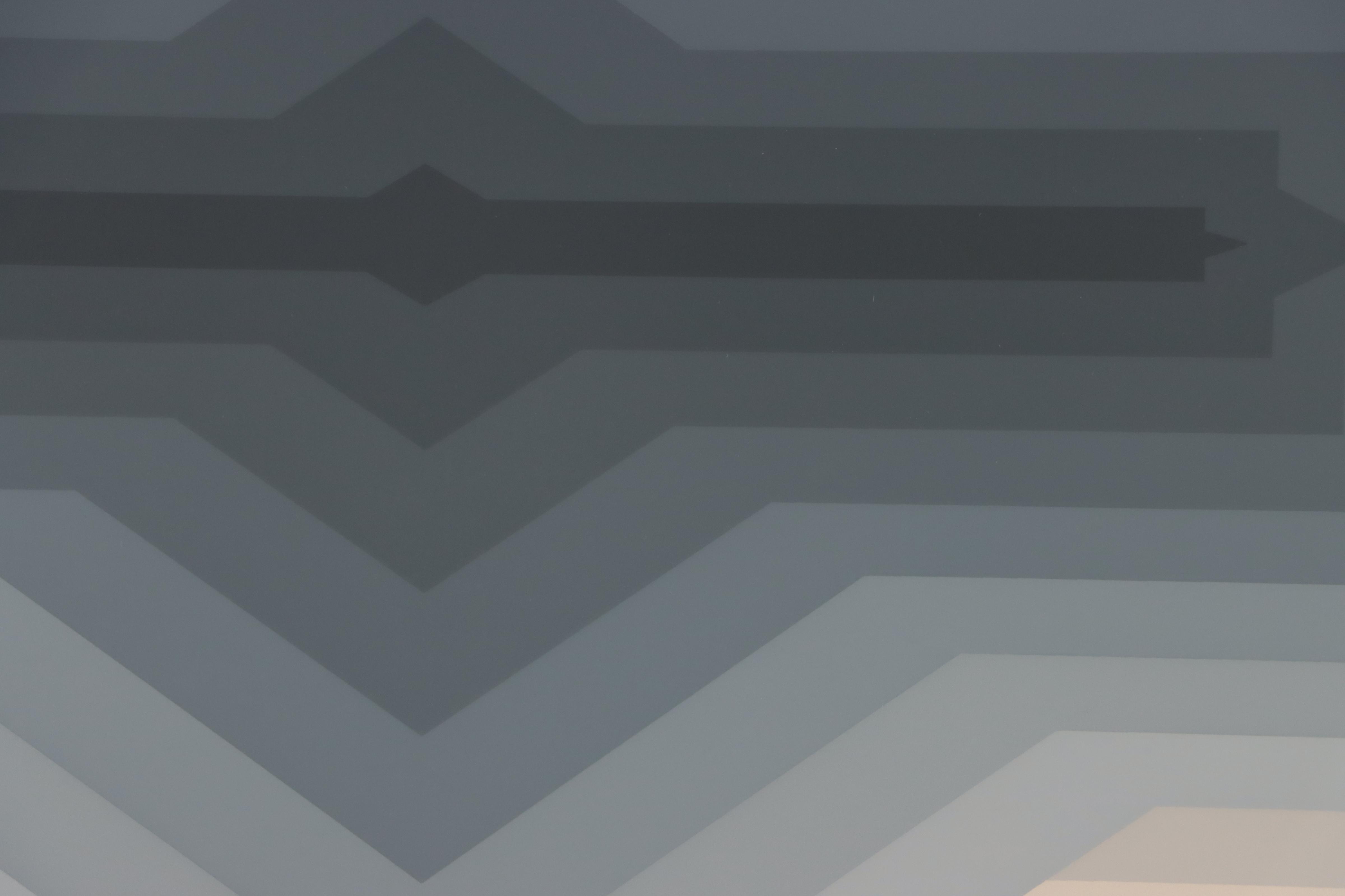 Jurgen Peters Op Art Serigraph "Spur," 1981