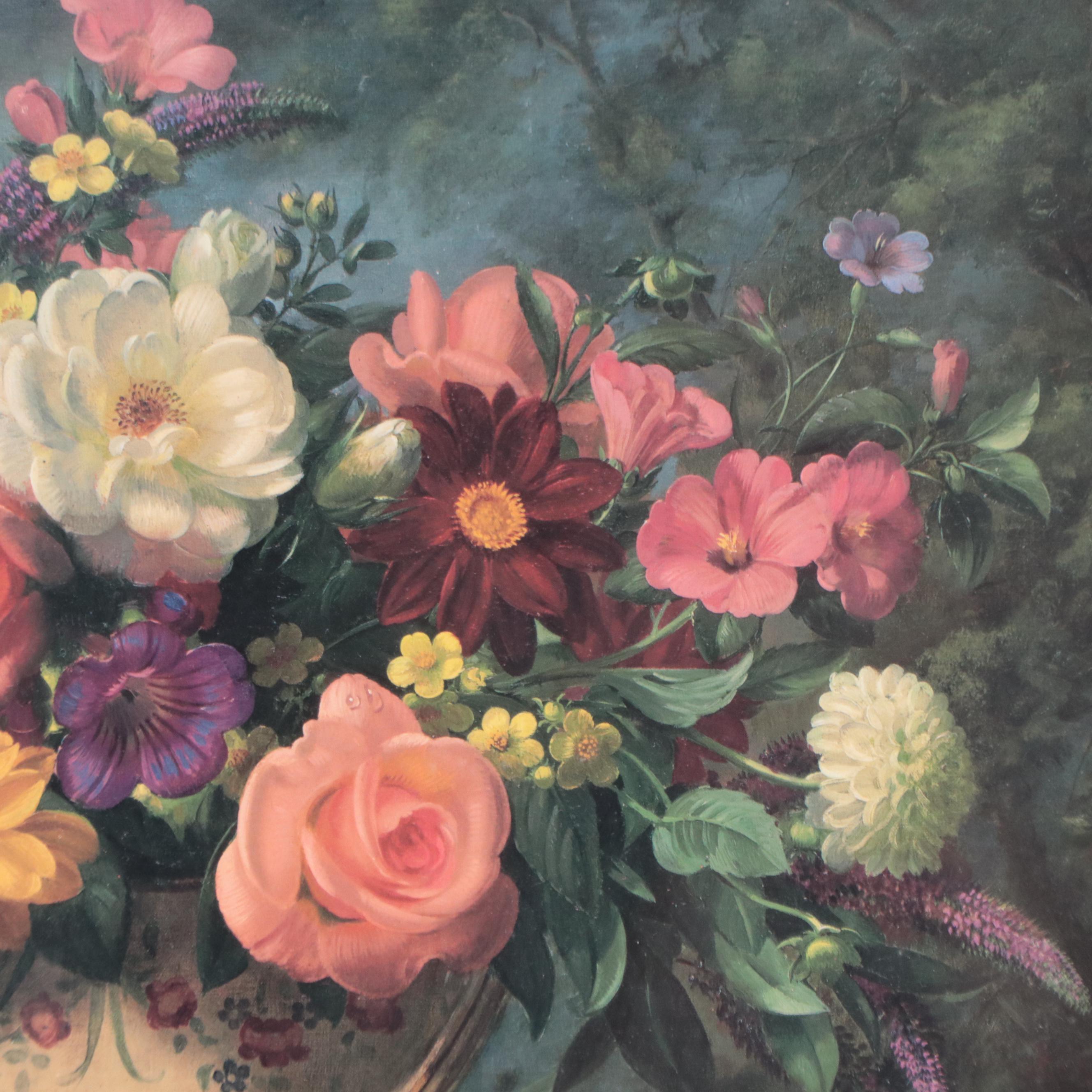 Albert Williams Offset Lithograph of Floral Still Life