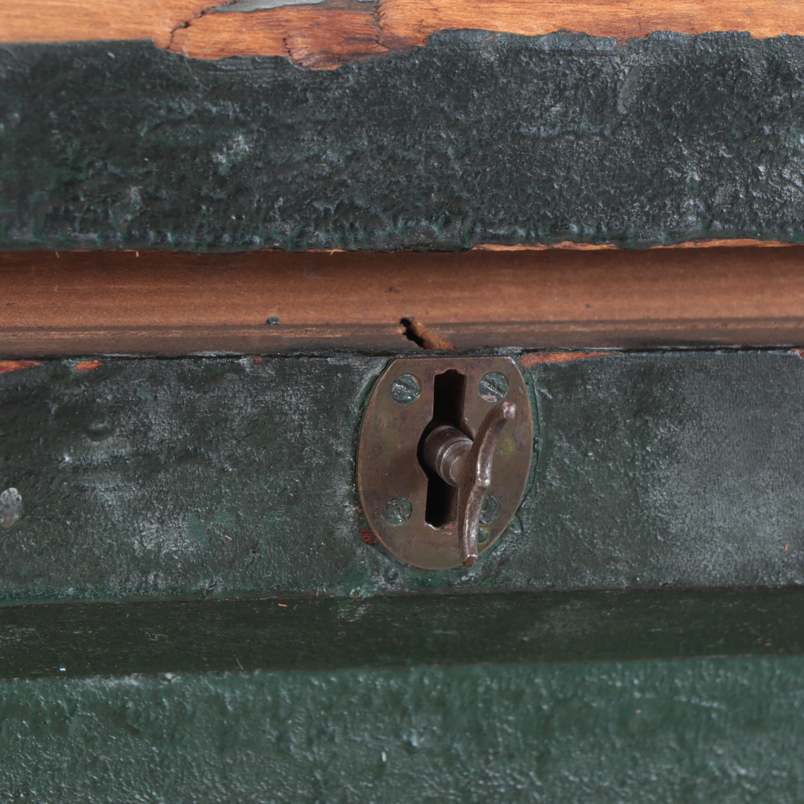 Victorian Painted Pine Tool Chest, Late 19th Century