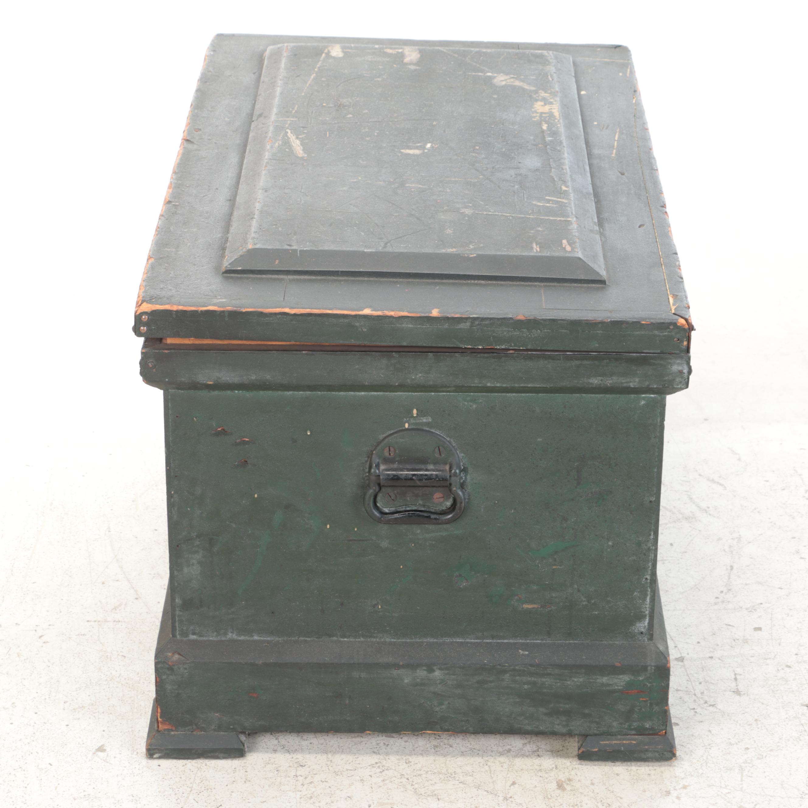 Victorian Painted Pine Tool Chest, Late 19th Century