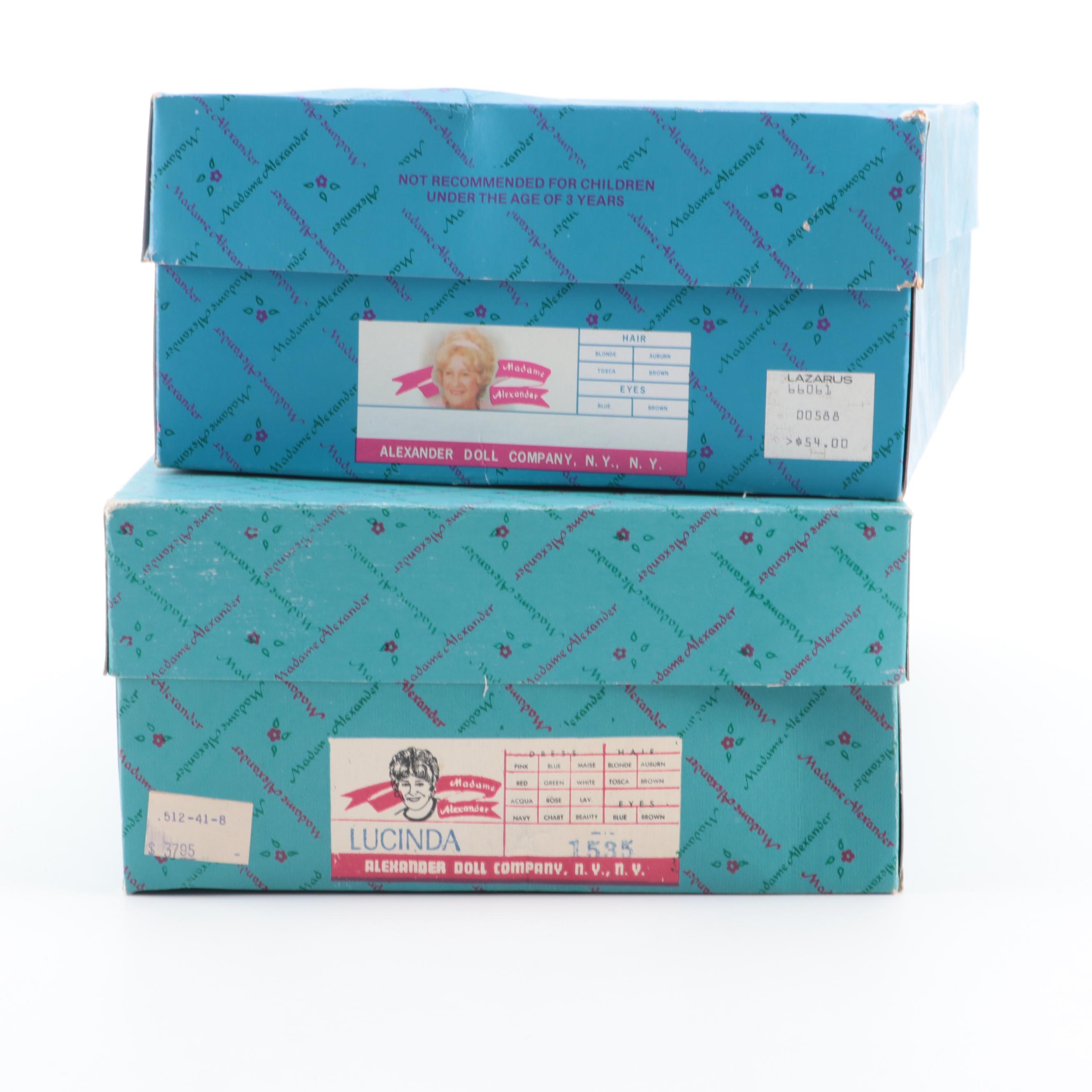 Madame Alexander "Lucinda" with Other Doll and Collectors Book