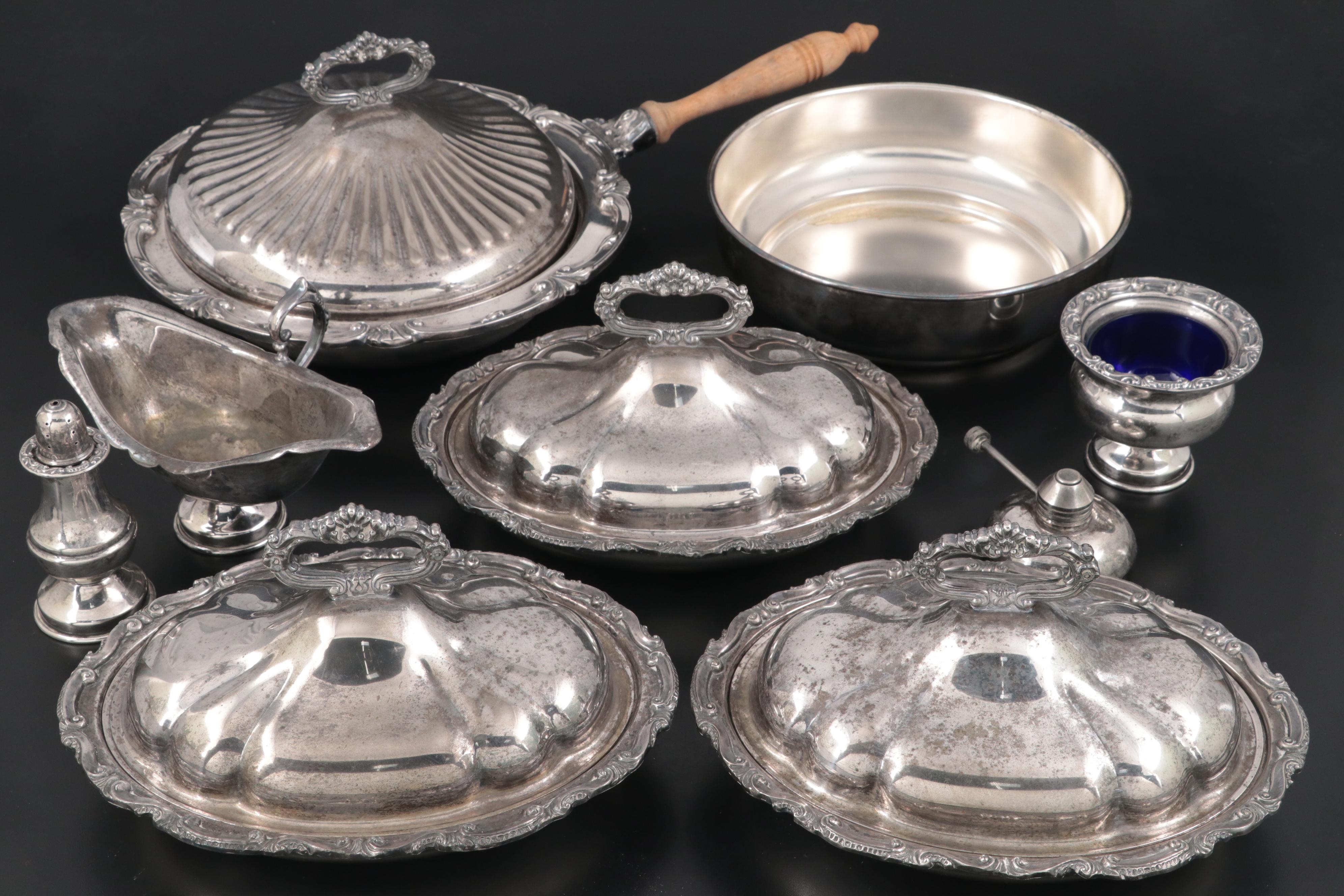 Goldsmith & Silversmith Co. Silver Plate Buffet Lazy Susan, Early to Mid 20th C.