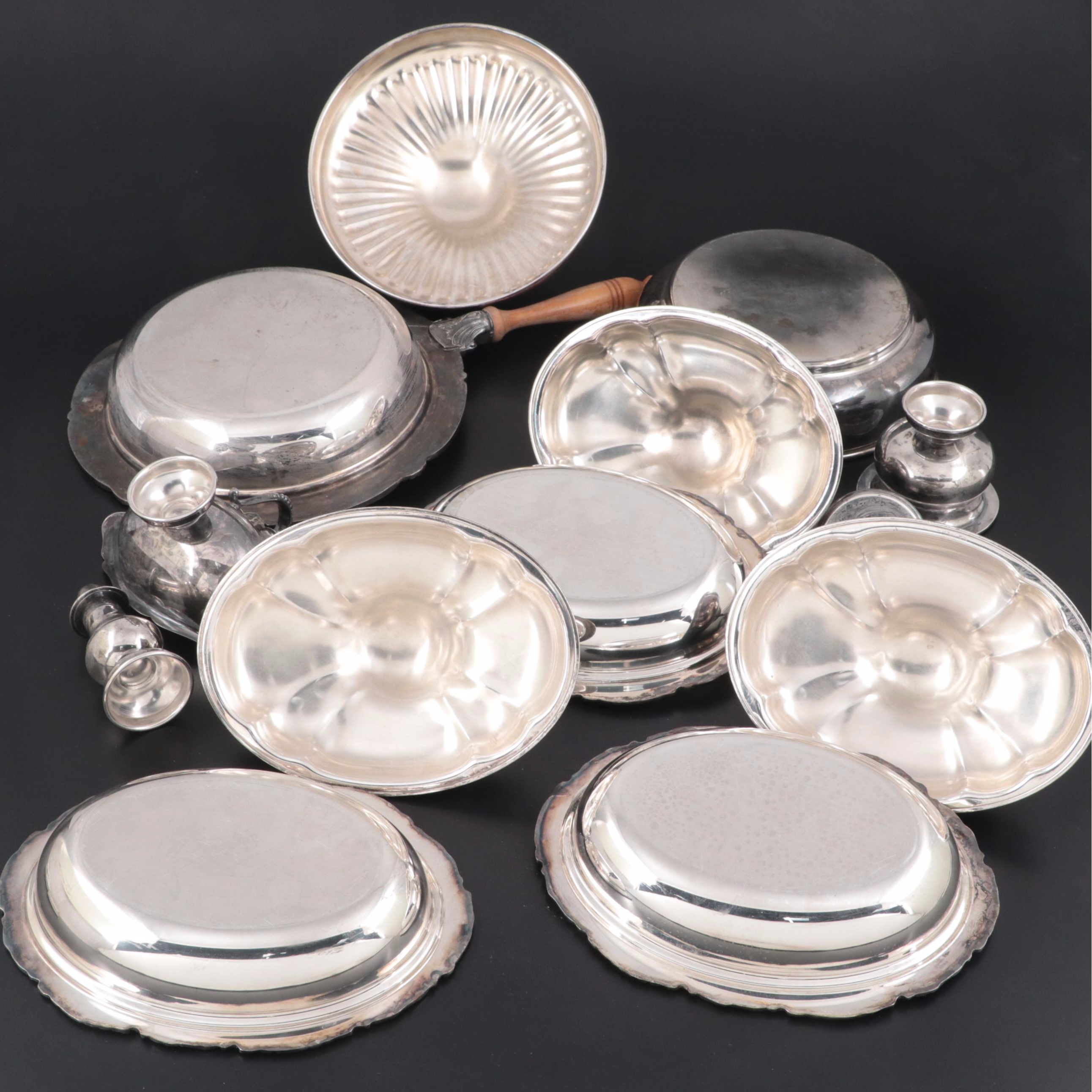 Goldsmith & Silversmith Co. Silver Plate Buffet Lazy Susan, Early to Mid 20th C.