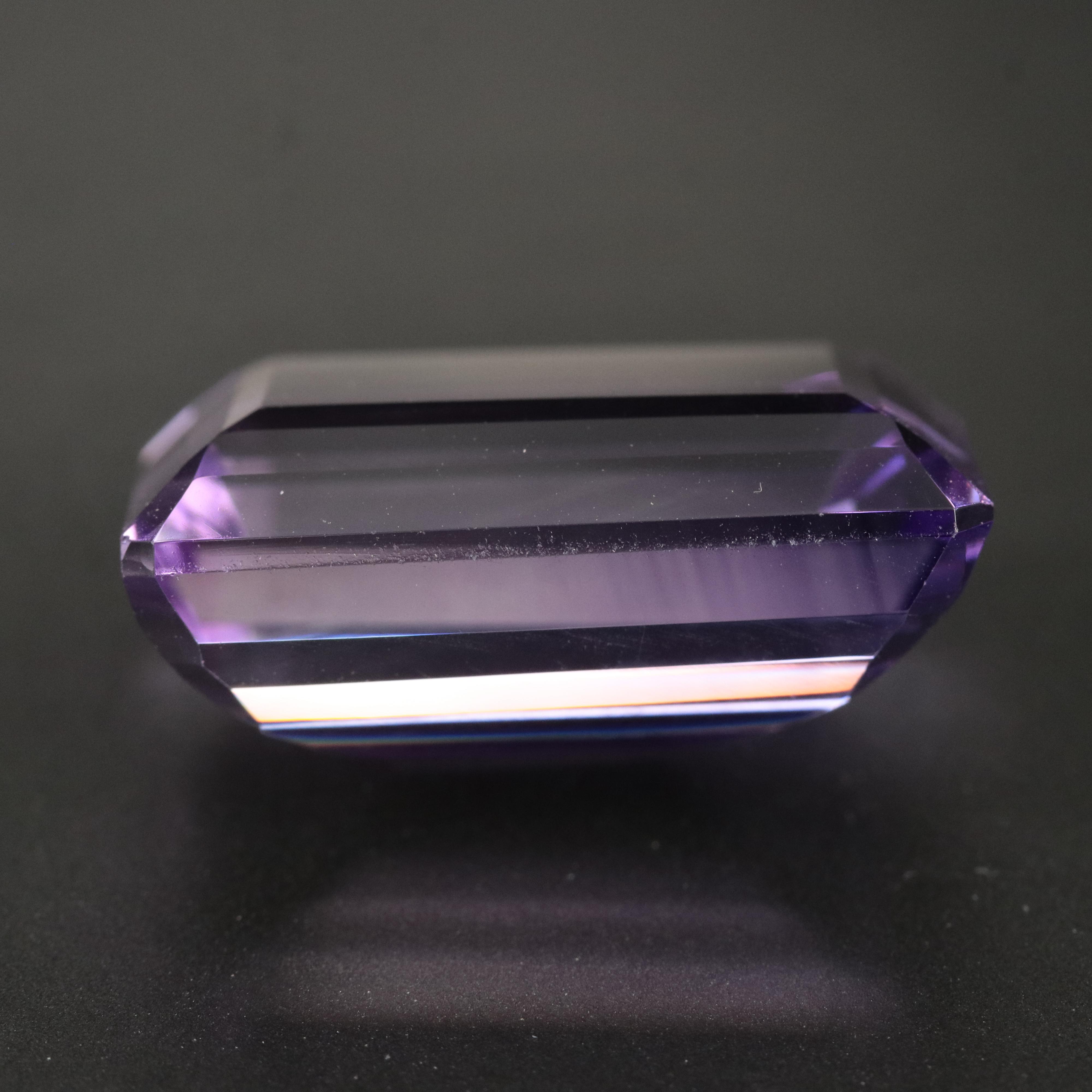 Loose 36.09 CT Cut Corner Rectangular Faceted Stone