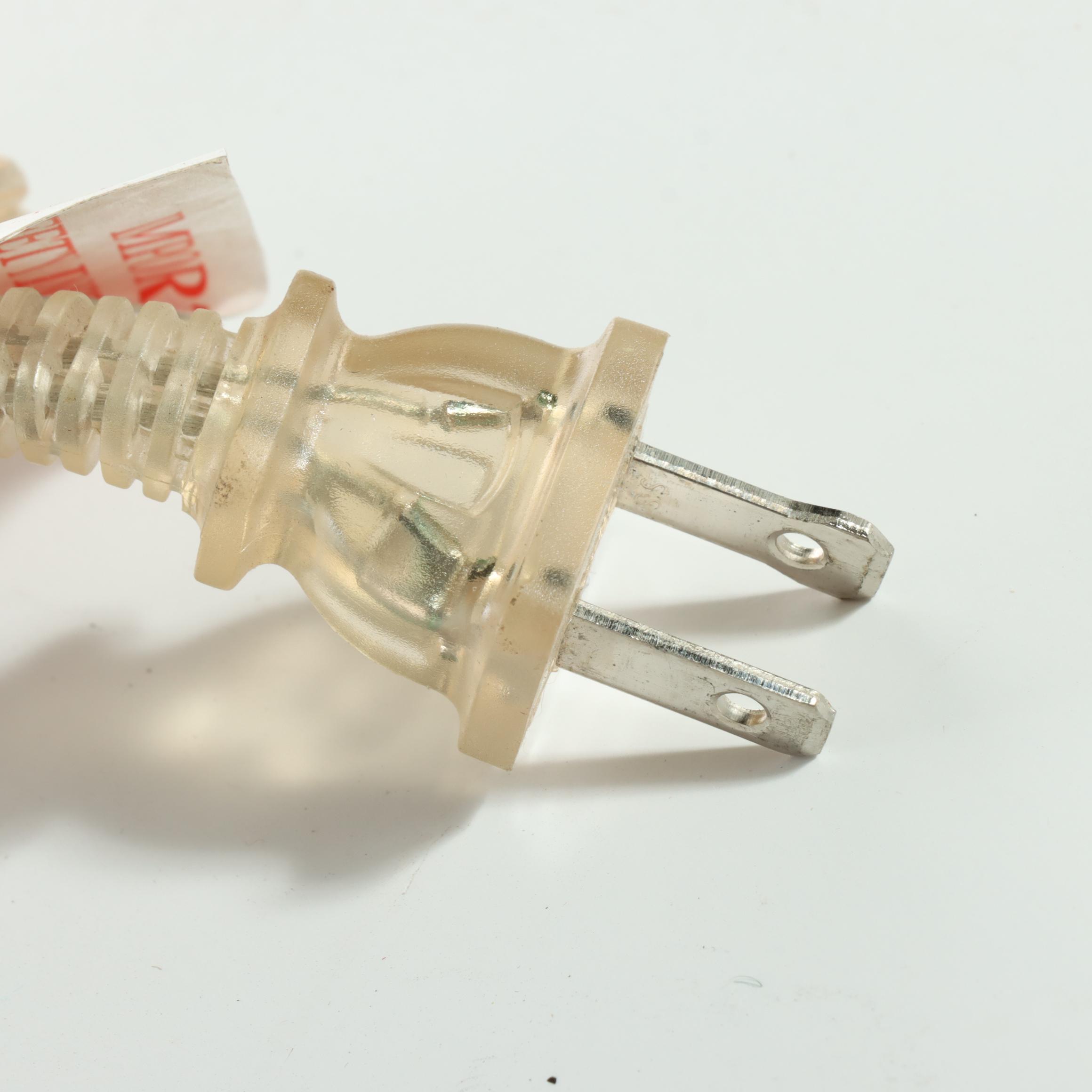 Ralph Lauren Leather and Chrome Club Floor Lamp and Table Lamp