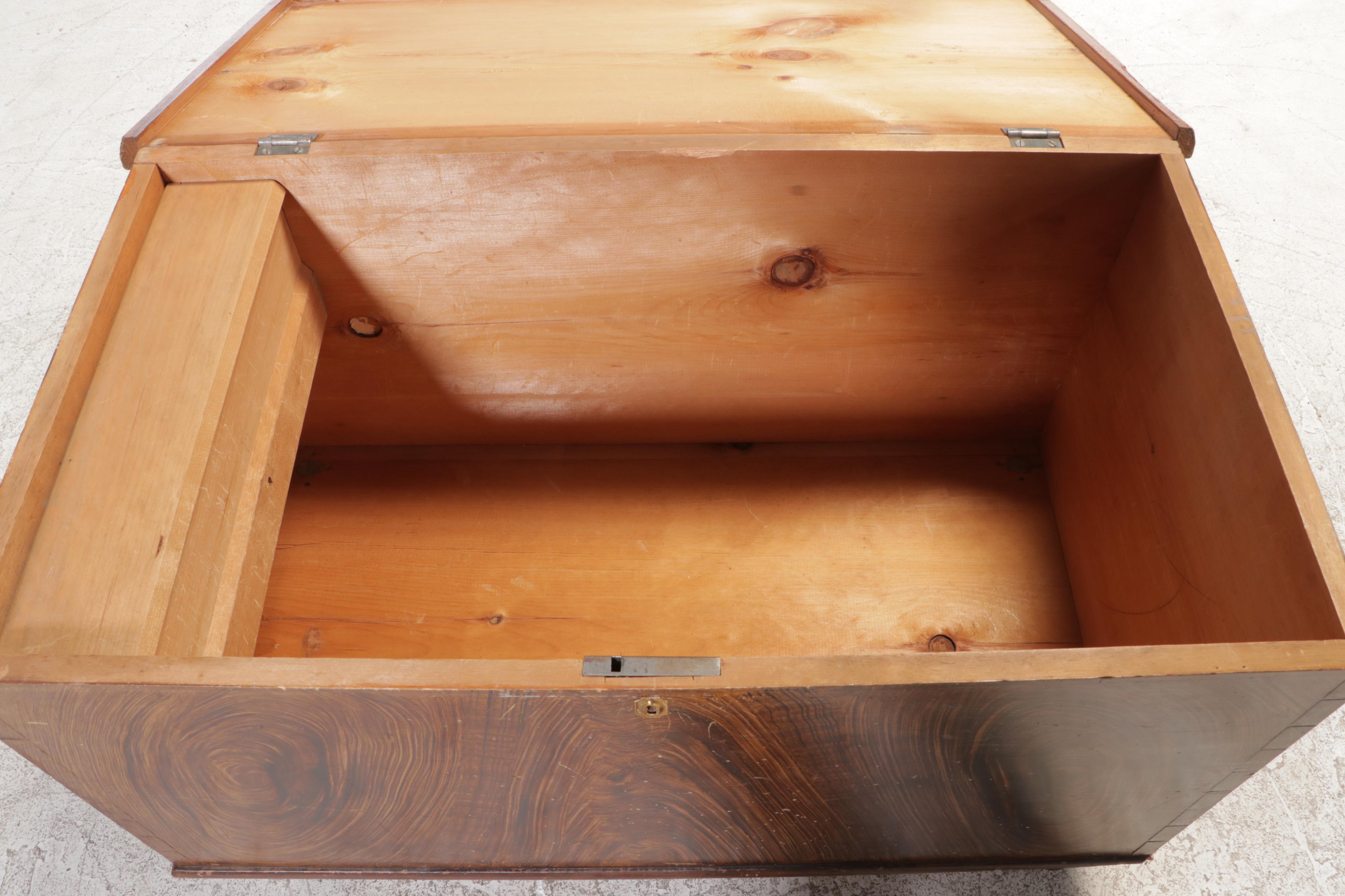 American Grain-Painted Pine Blanket Chest, 19th Century