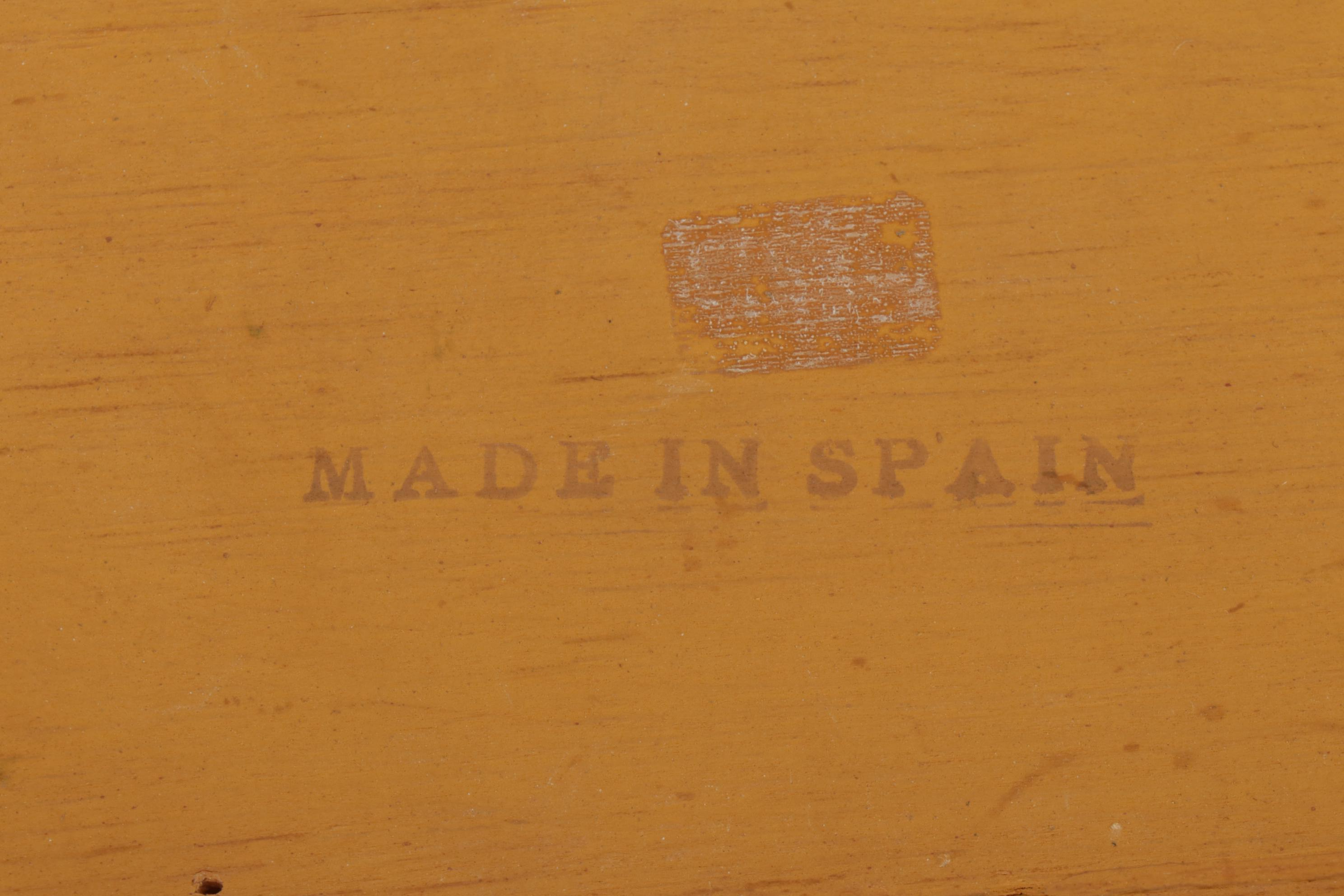 Spanish Rococo Style Giltwood Console Table Base, Late 20th Century