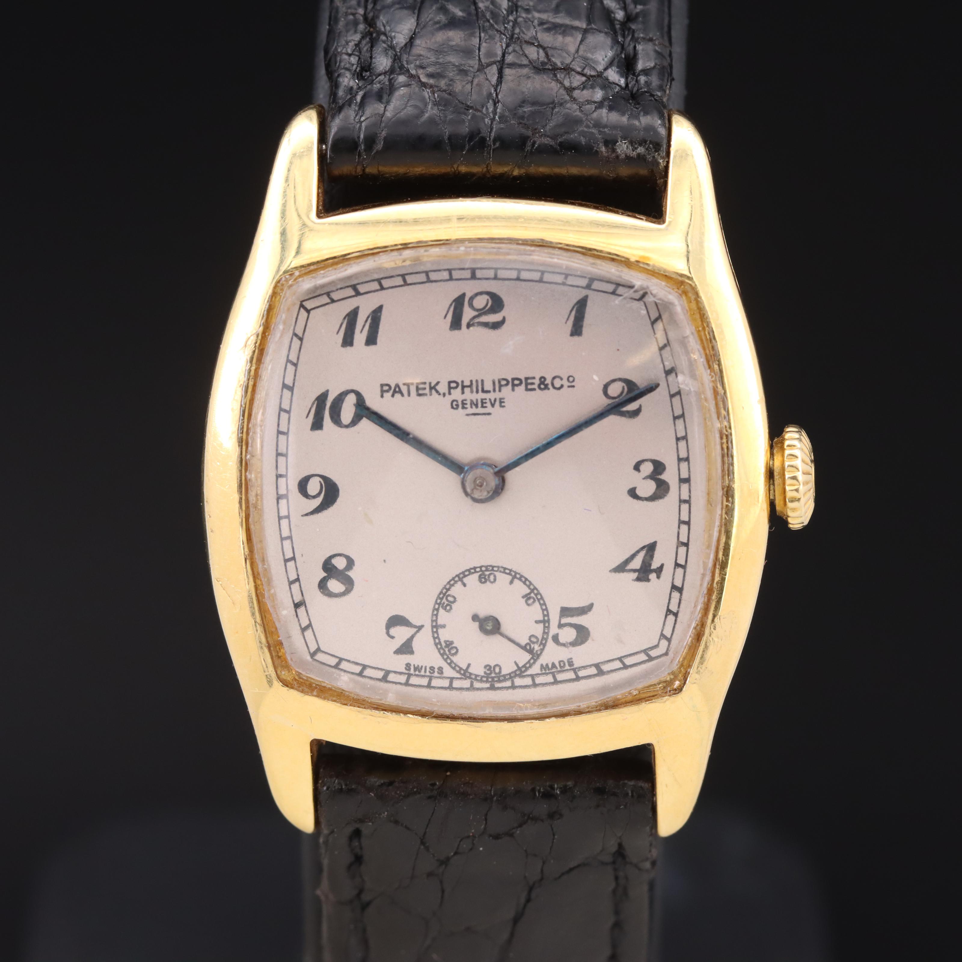 1920s 18K Patek Philippe Cushion Shape Watch