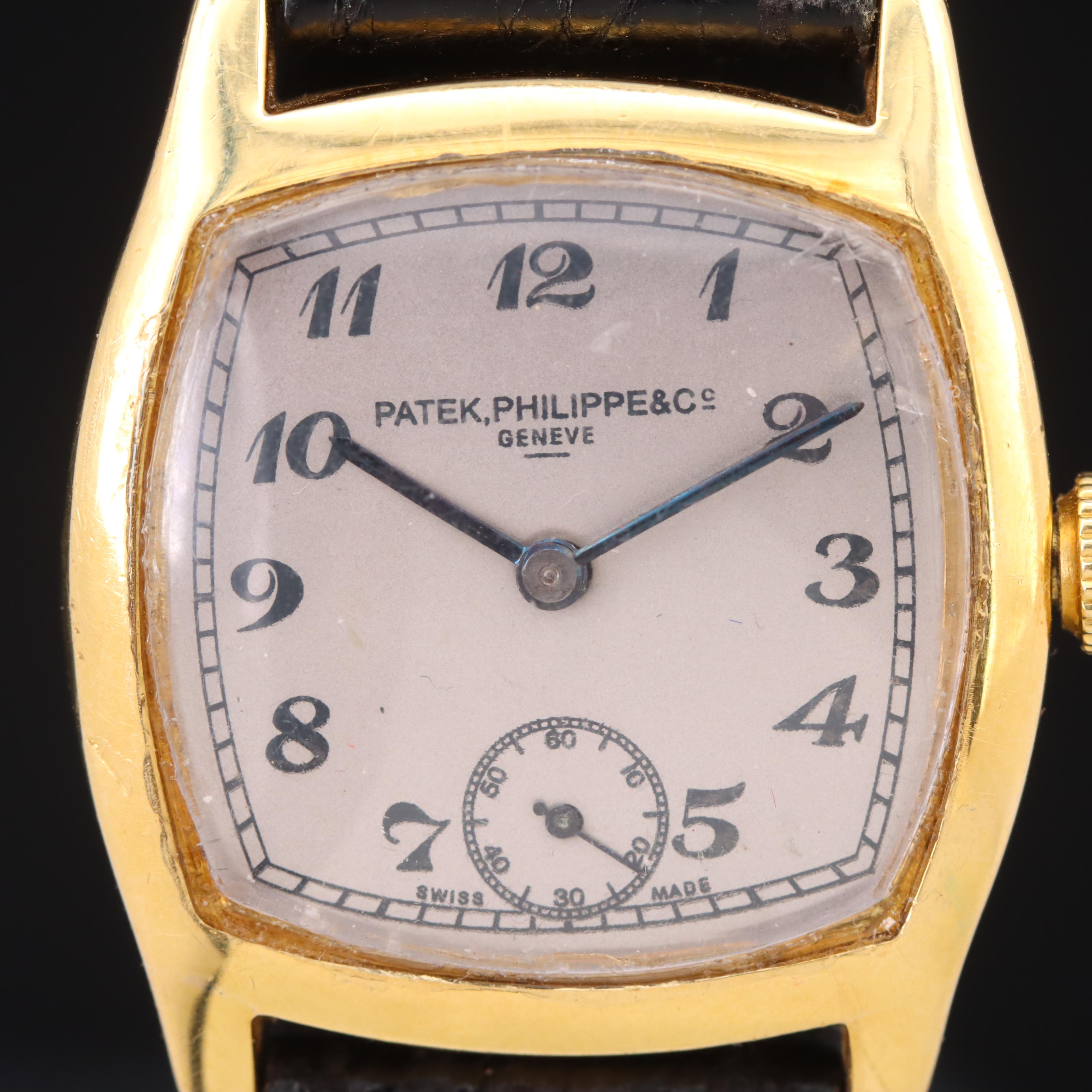 1920s 18K Patek Philippe Cushion Shape Watch