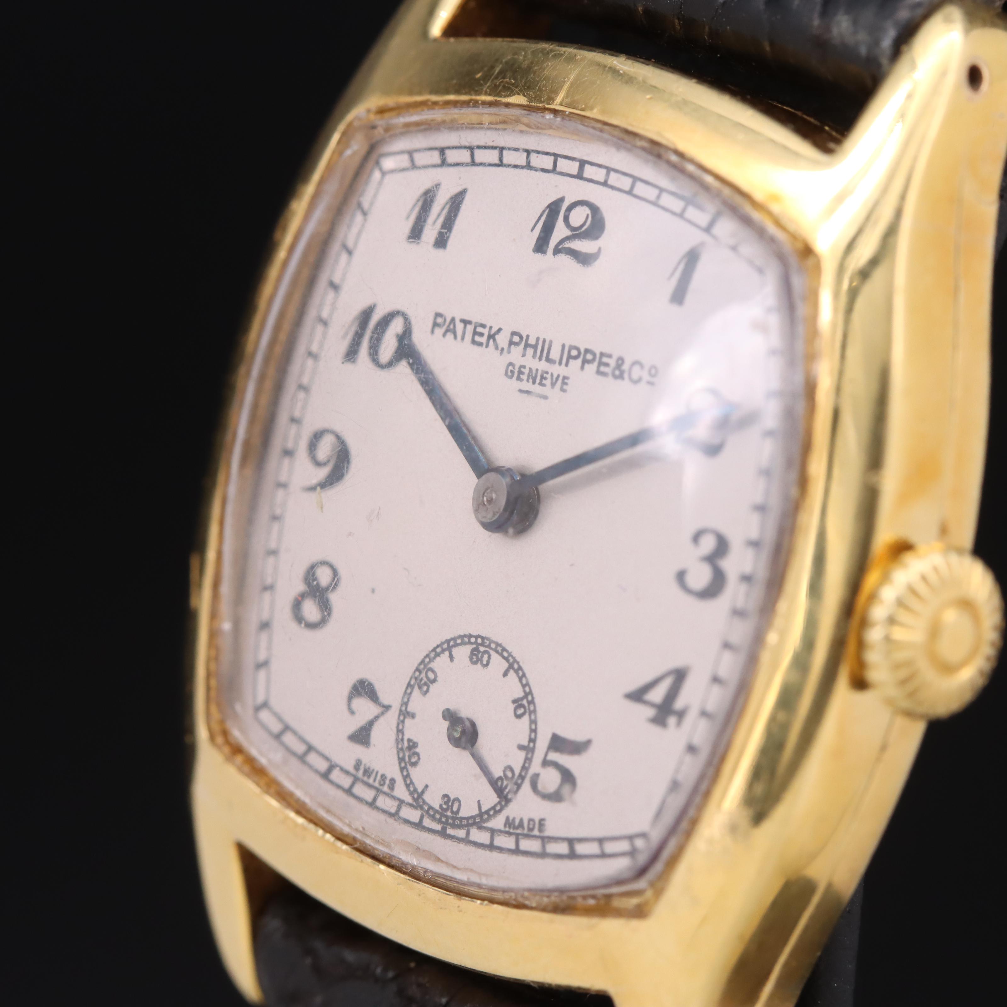 1920s 18K Patek Philippe Cushion Shape Watch