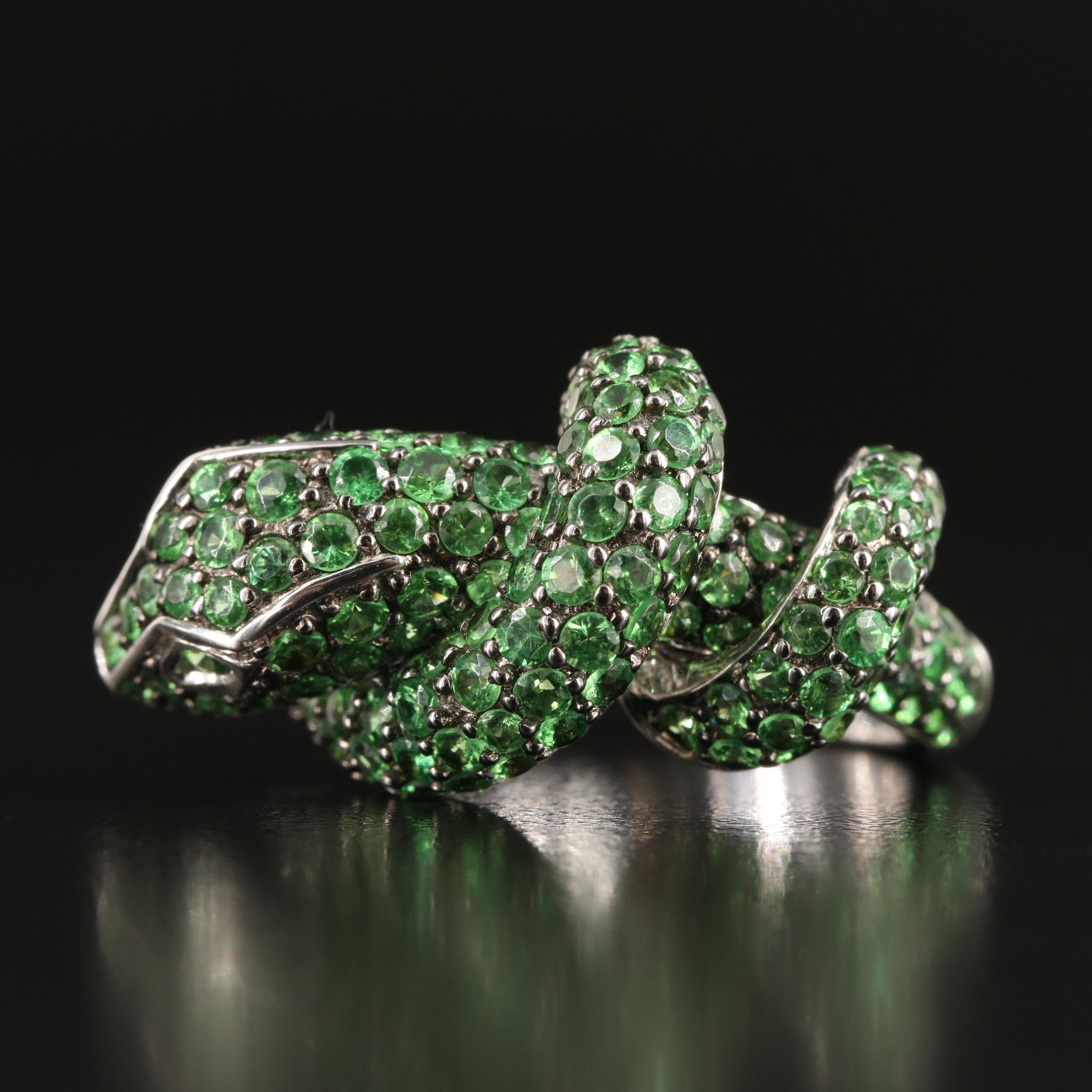 18K Tsavorite Serpent Ring