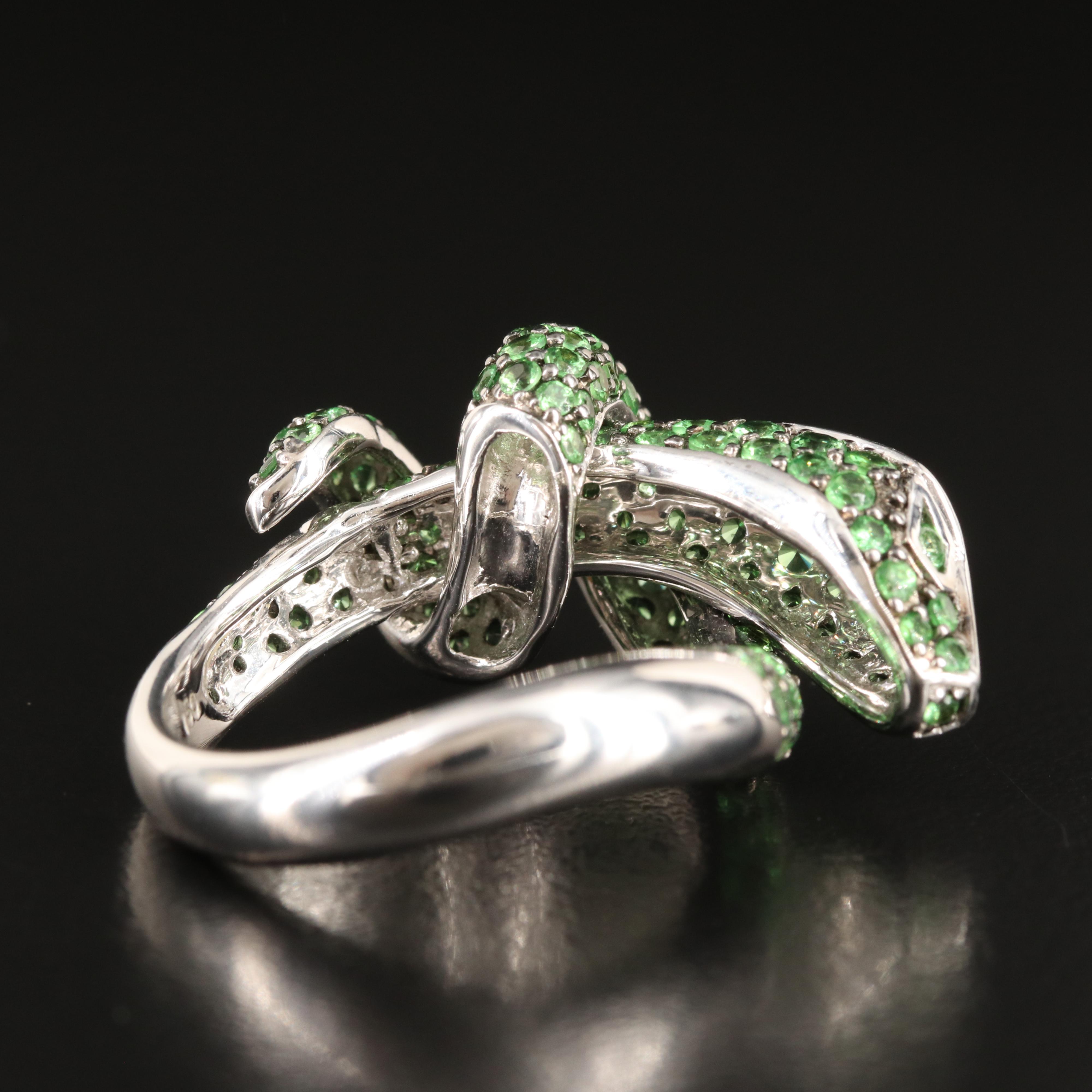 18K Tsavorite Serpent Ring