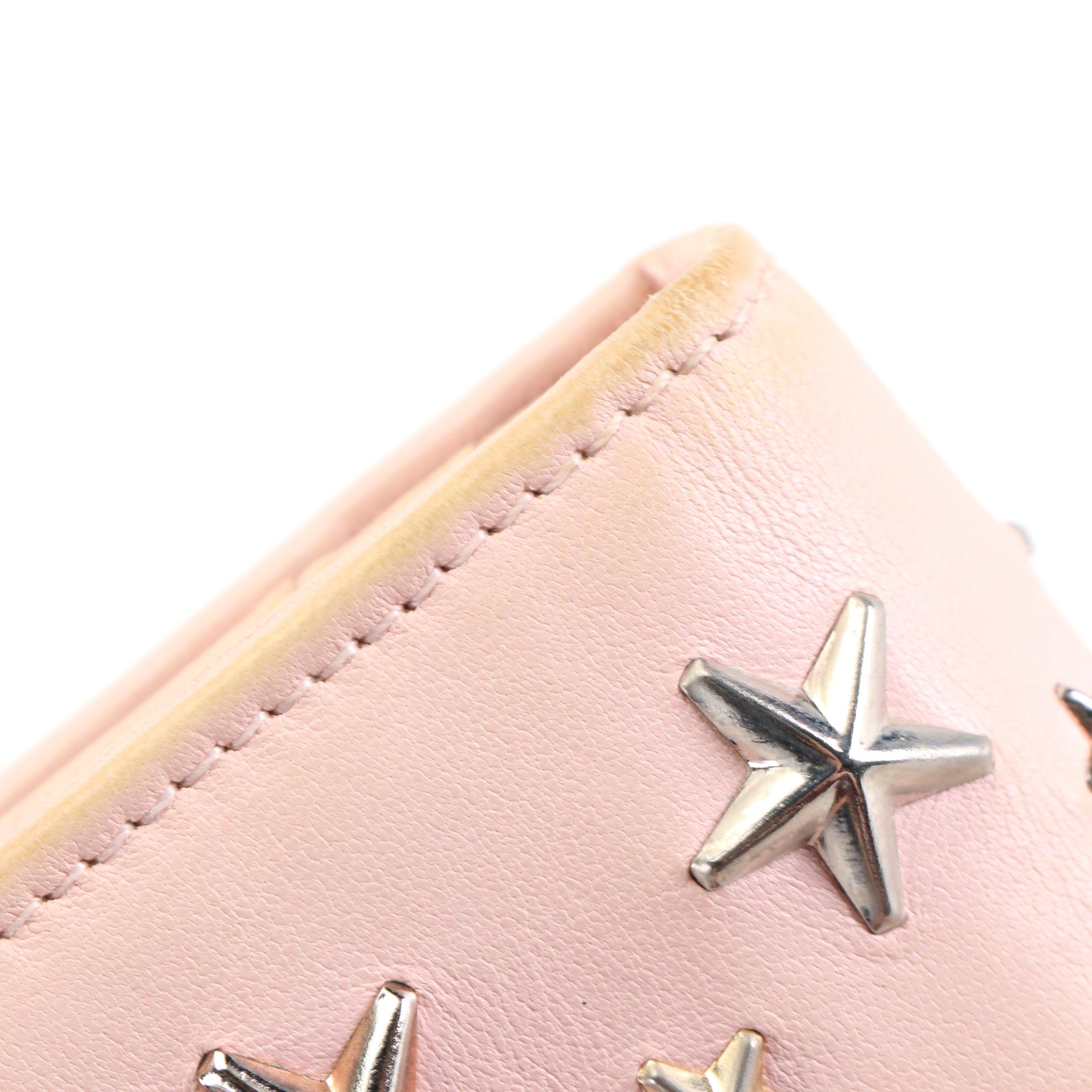 Jimmy Choo Long Wallet in Star Studded Leather with Box