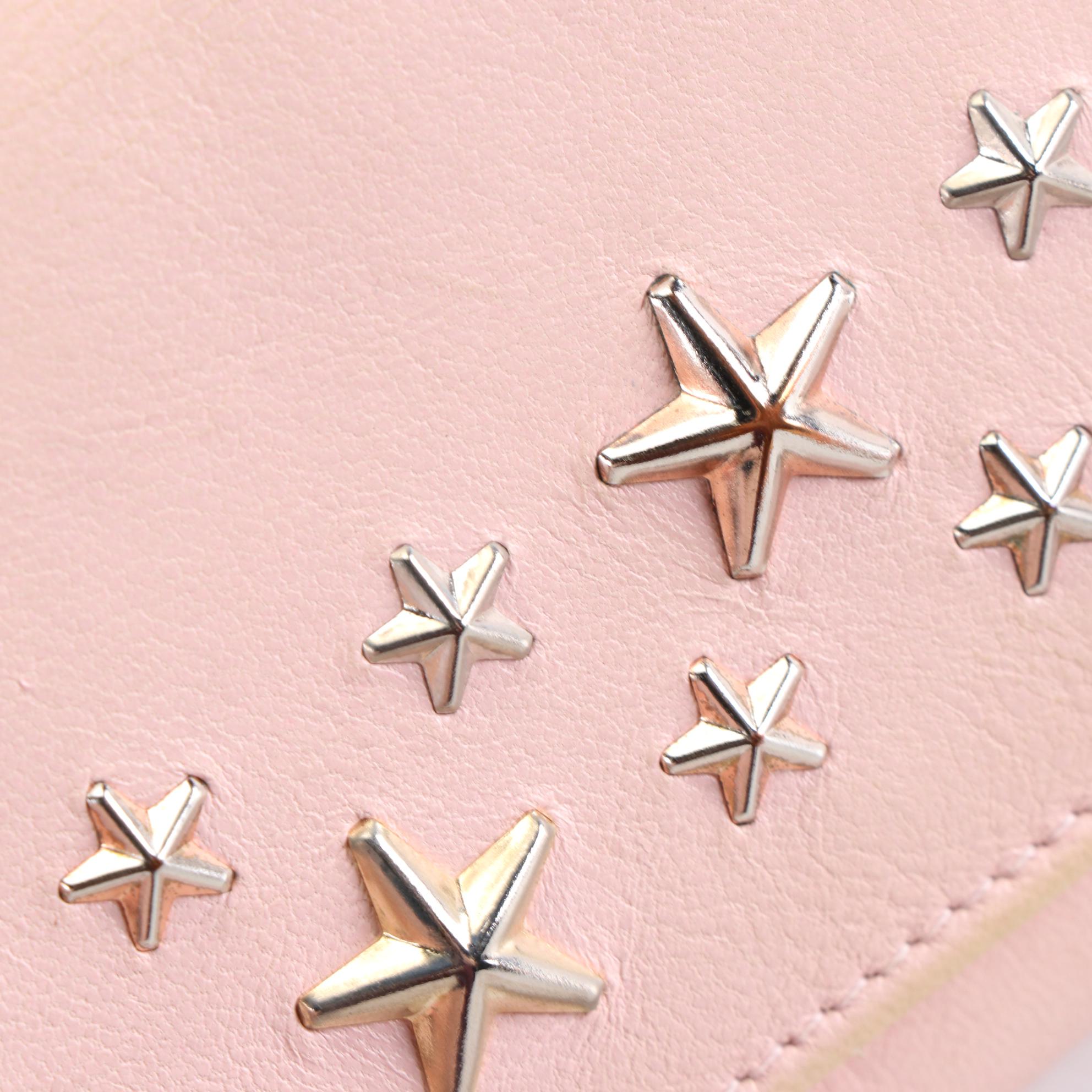 Jimmy Choo Long Wallet in Star Studded Leather with Box