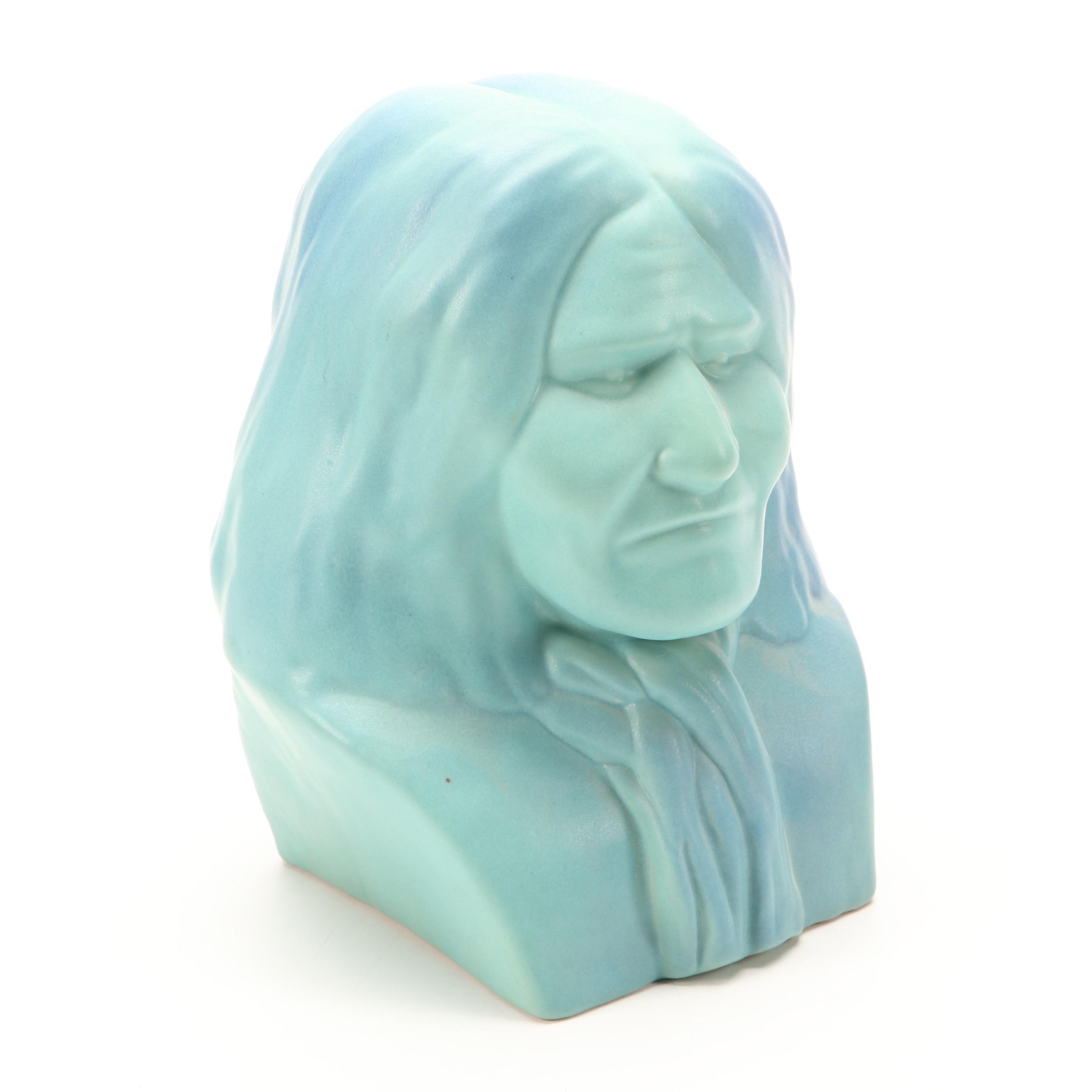 Van Briggle Pottery "Geronimo" Limited Edition Bust by Craig Alan Stevenson