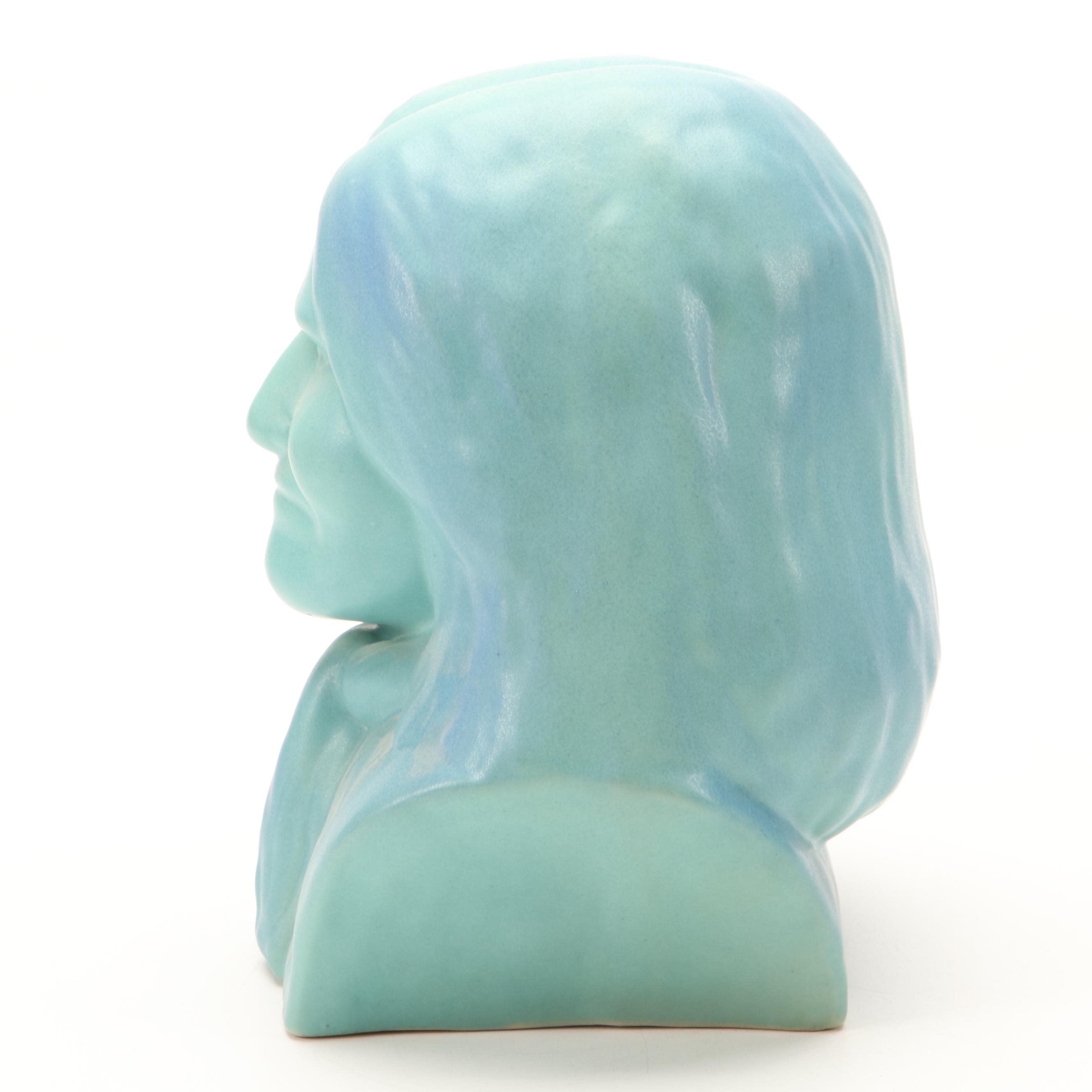 Van Briggle Pottery "Geronimo" Limited Edition Bust by Craig Alan Stevenson