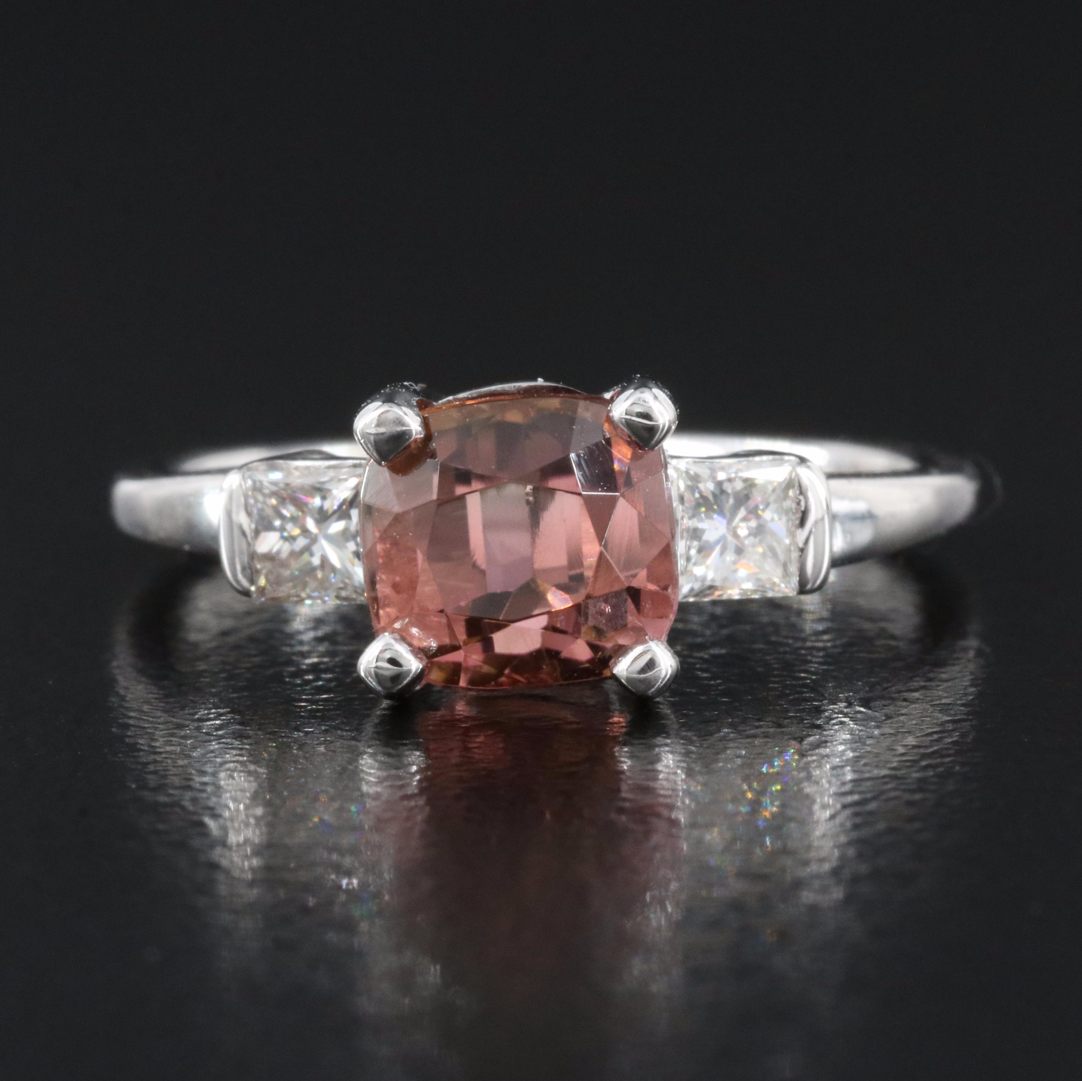 14K Tourmaline and Diamond Ring