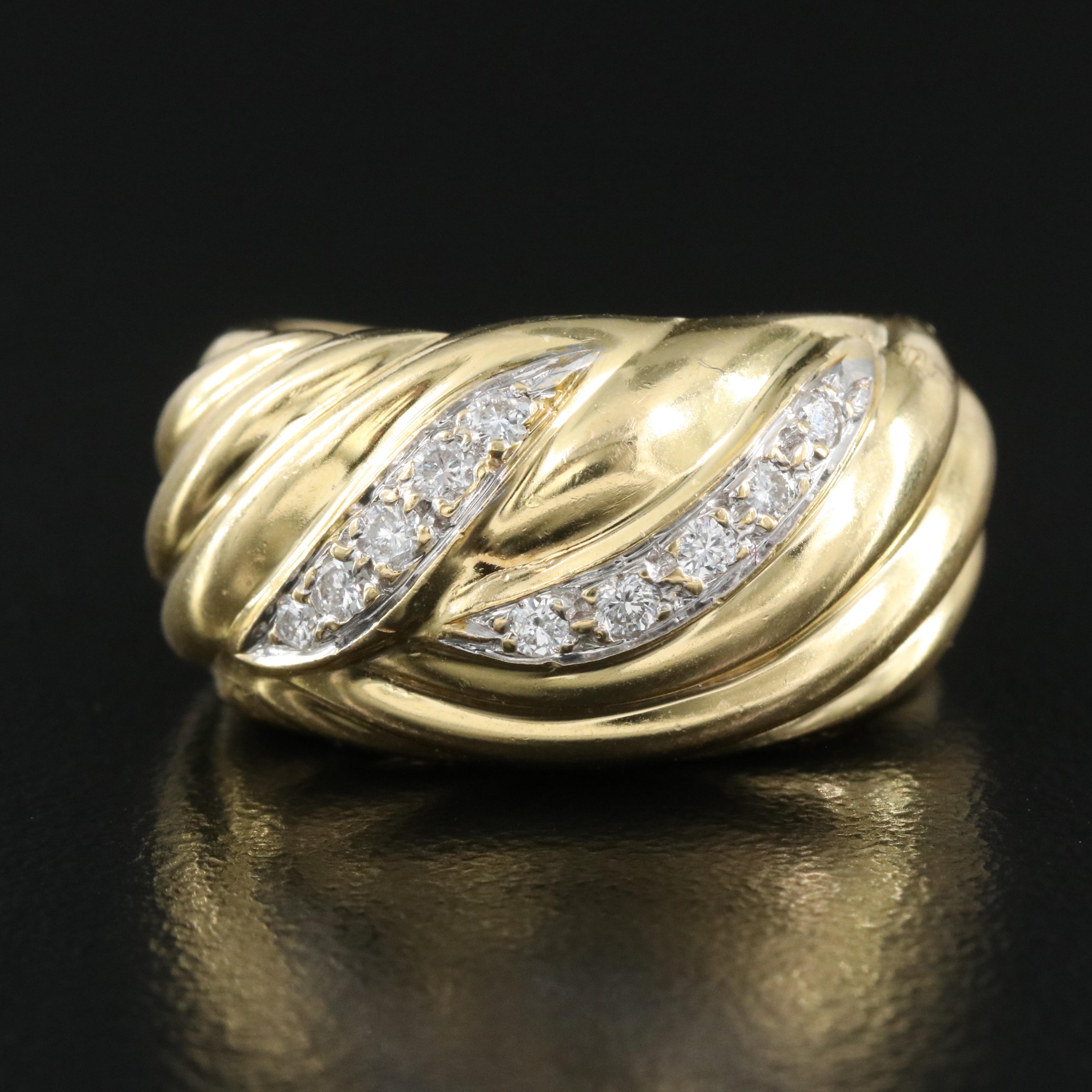 18K 0.20 CTW Diamond Ring