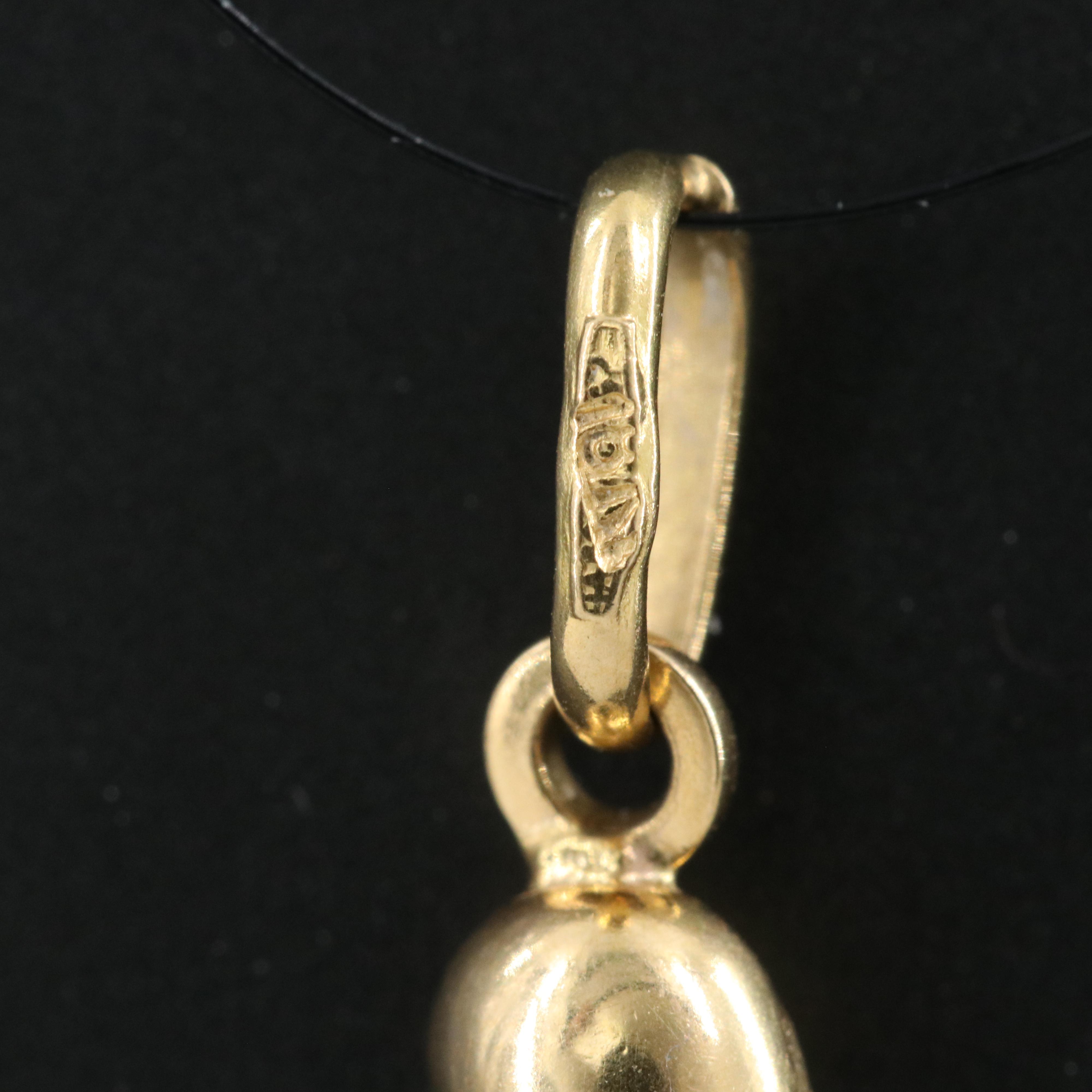 Italian 18K Cornicello Pendant